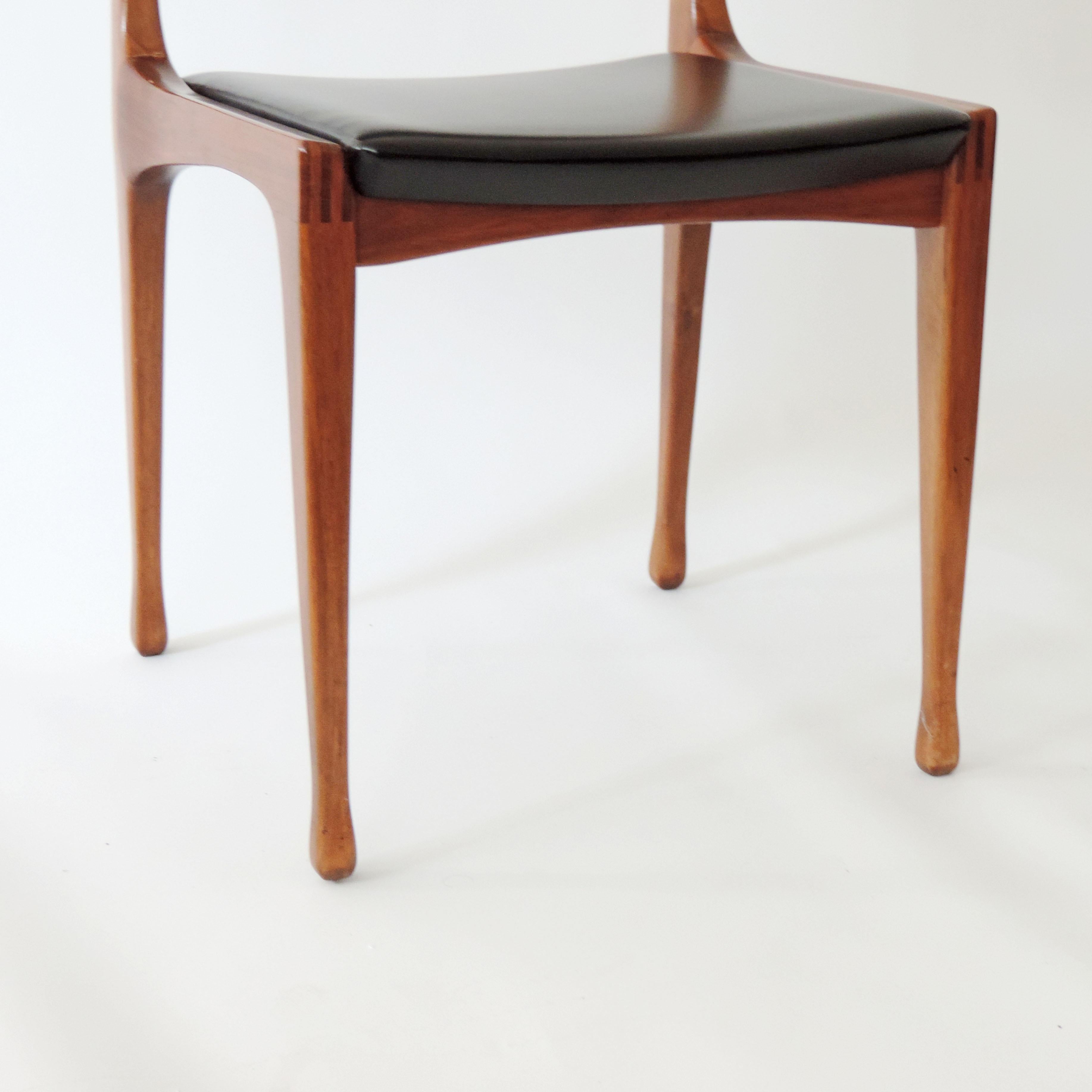Mid-20th Century Carlo De Carli Set of Six Dining Chairs for Cassina, Italy, 1958