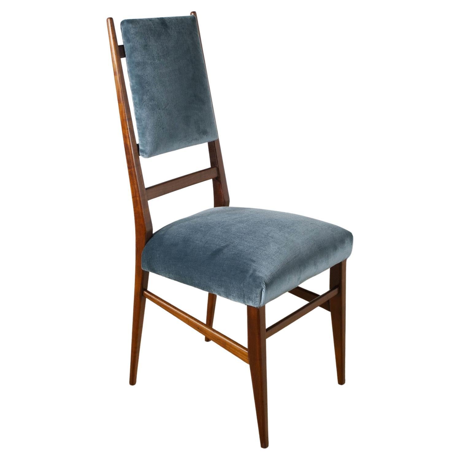 Carlo de Carli Set of Six Rare Chairs from the Fifties For Sale