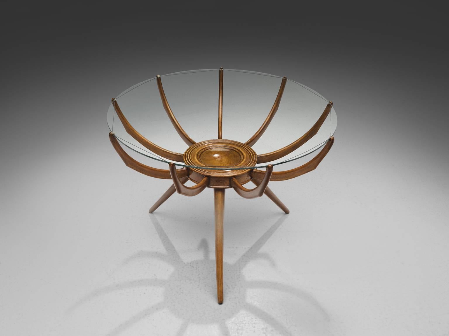 Mid-Century Modern Carlo de Carli Side Table, Italy, 1950s