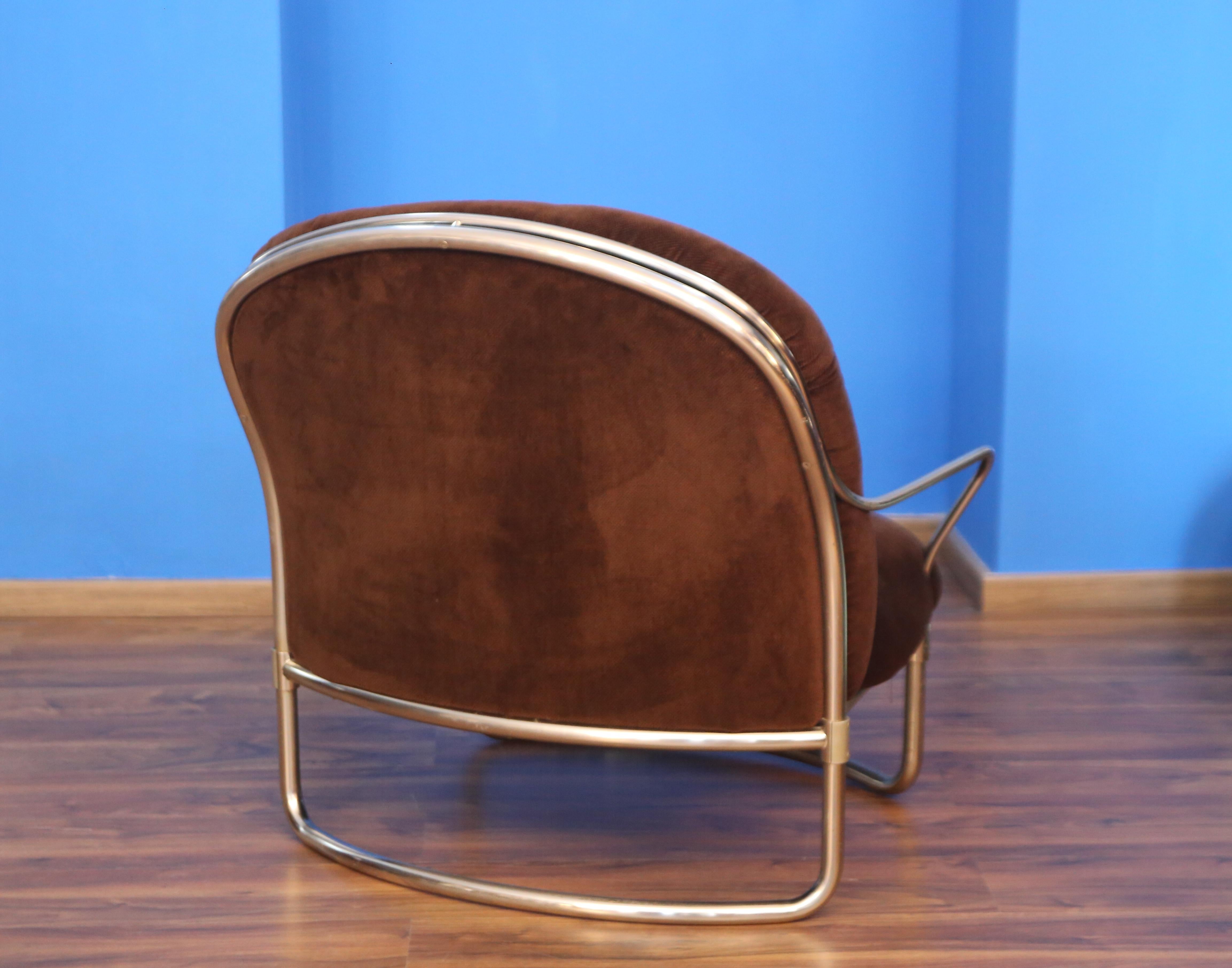 Autre Canapé et fauteuils Carlo De Carli en métal chromé Modèle 915 produit par Cinova en vente