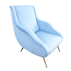 Carlo De Carli Style Lounge Chair, Italy, 1960s