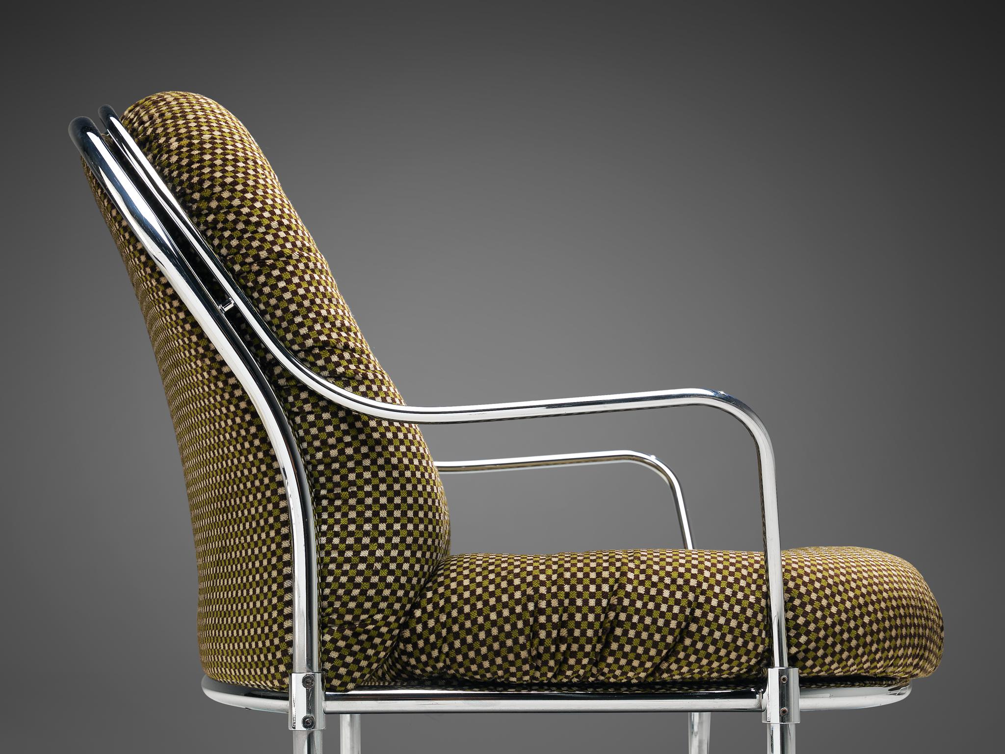Carlo de Carli Tubular Lounge Chair with Ottoman 1