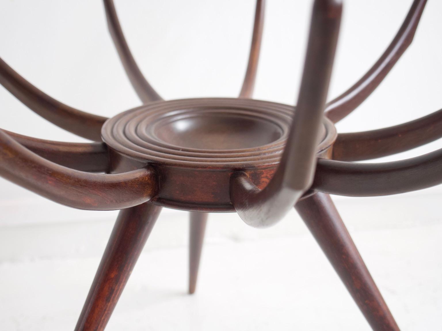 Table in the Style of Carlo de Carli Wooden Spider Leg Coffee Table 1
