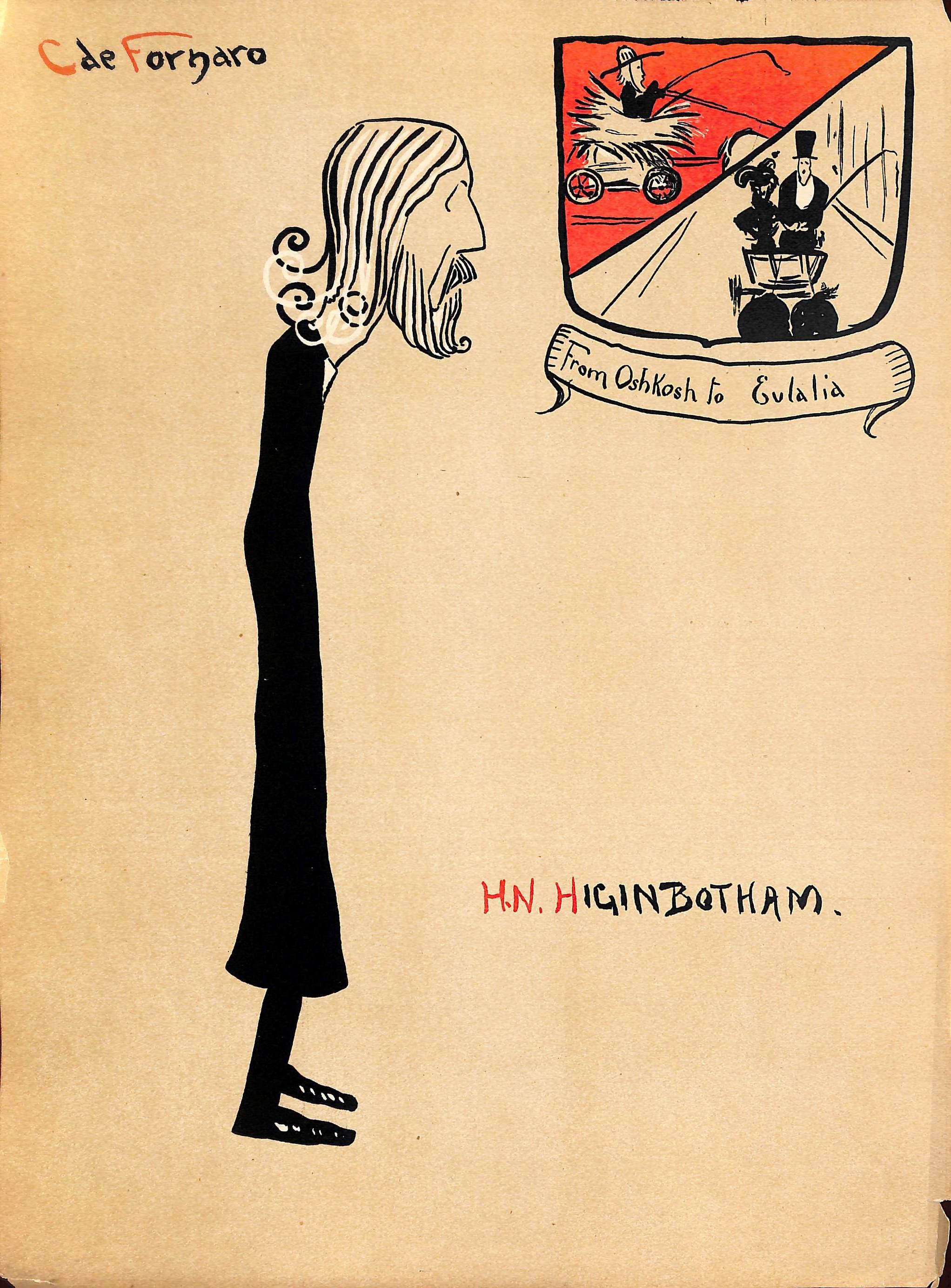 Kunst Sz: 13 3/4 "H x 10 1/4 "W

Carlo de Fornaro (manchmal auch Carlo di Fornaro geschrieben) (1872-1949) war ein Künstler, Karikaturist, Schriftsteller, Humorist und Revolutionär.

Kunst Sz: 13 3/4 "H x 10 1/4 "W

Carlo de Fornaro (manchmal auch