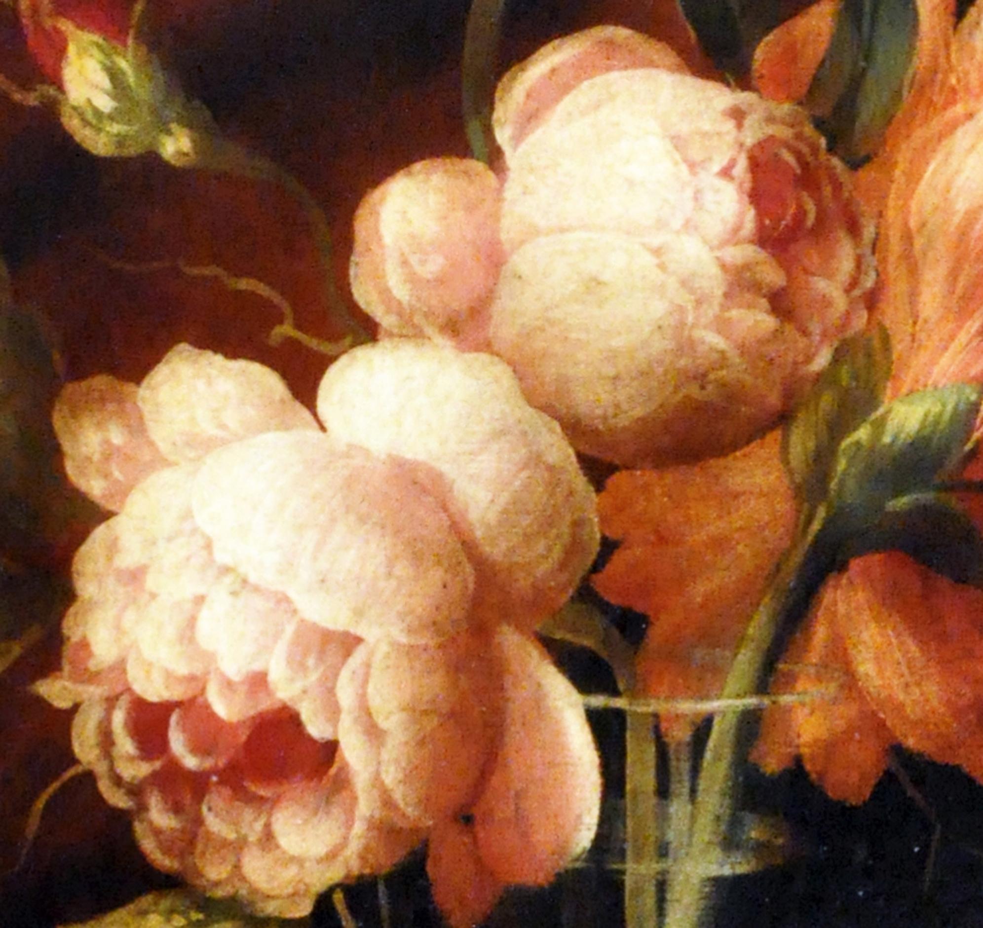 FLOWERS - Carlo De Tommasi Italian still life oil on canvas painting 2
