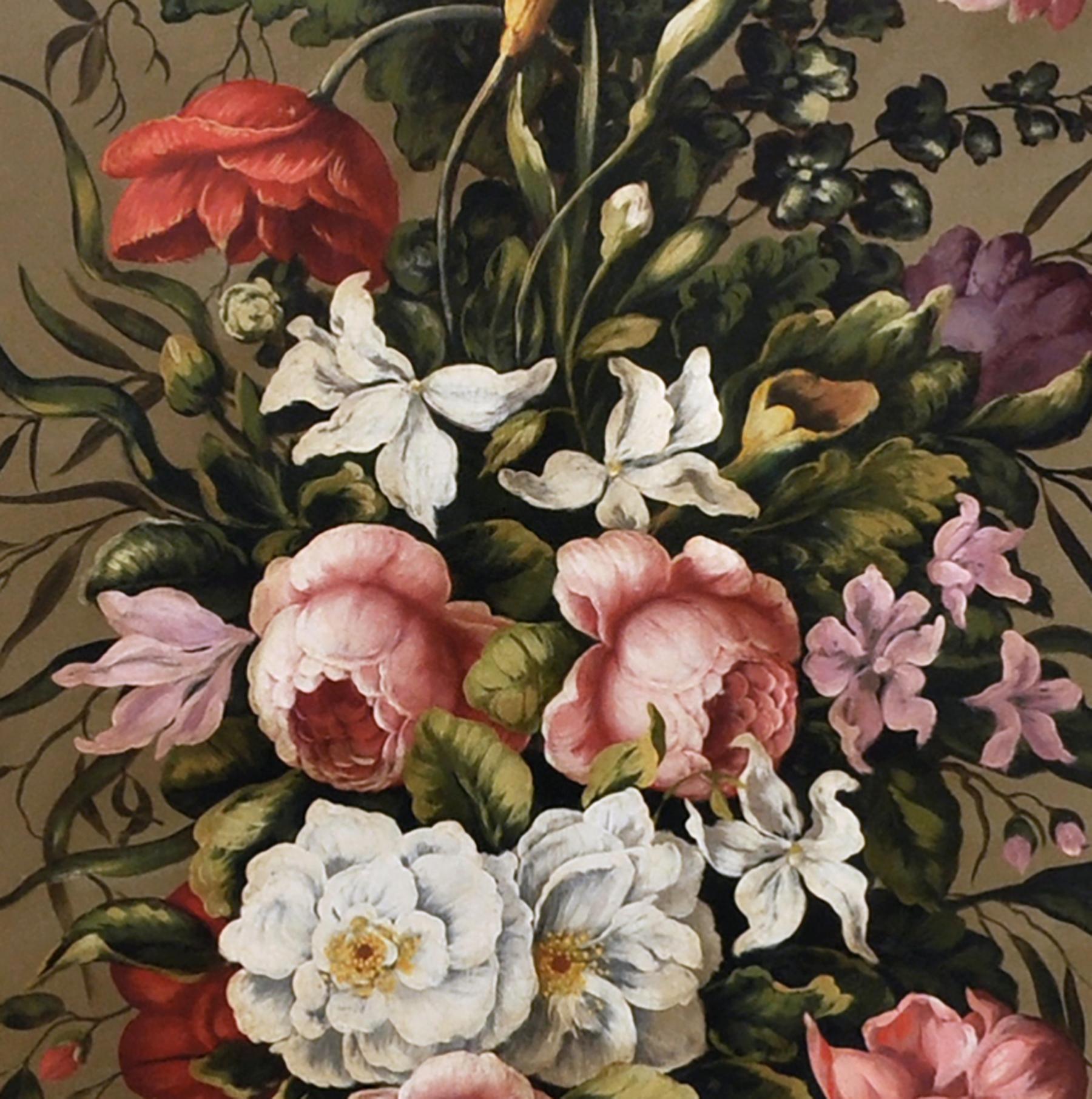FLEURS - Carlo De Tommasi  -  Nature morte à l'huile sur toile  Peinture italienne en vente 4