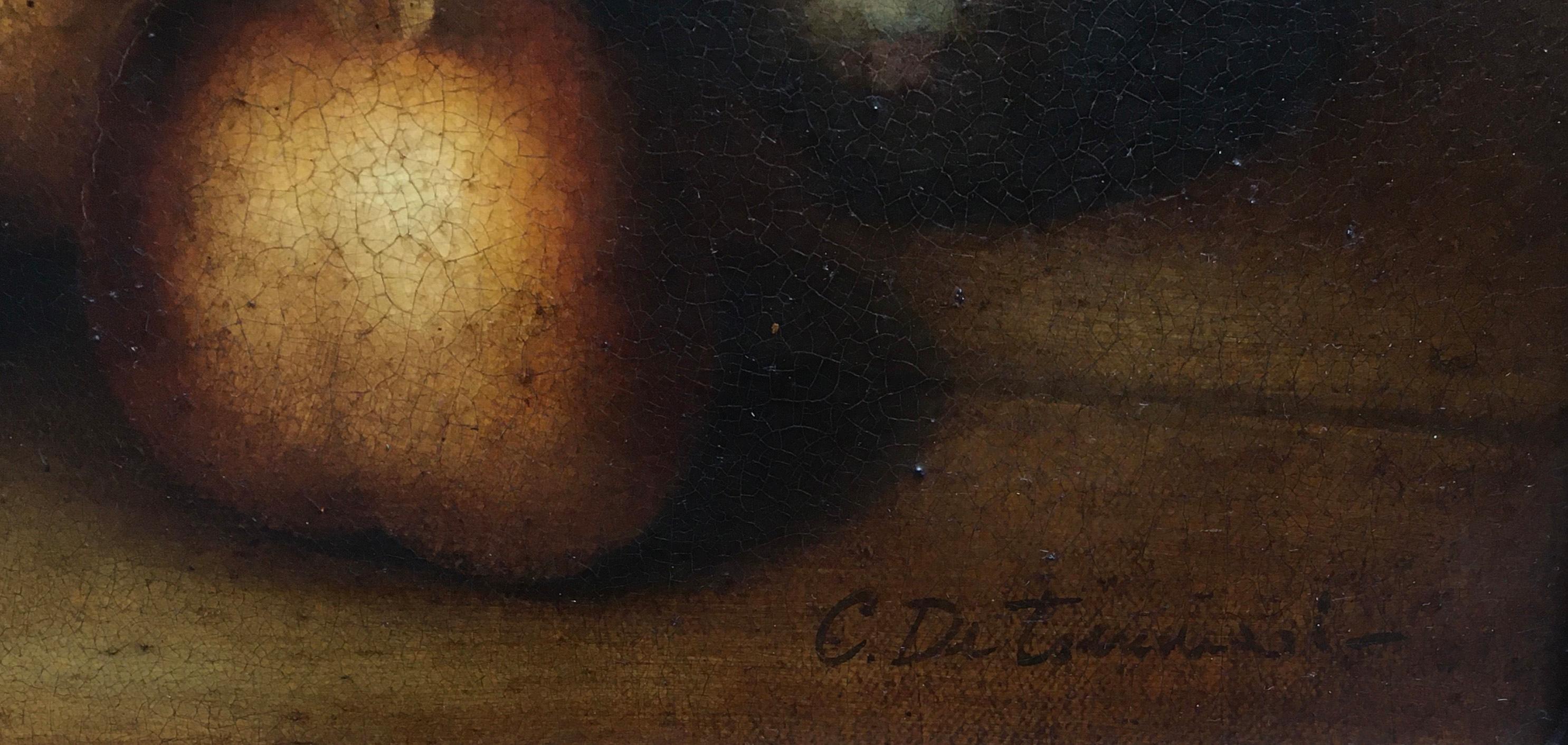 FLOWERS -Dutch School - Italian Still Life Oil on Canvas Painting For Sale 5