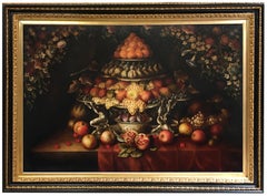 TRIUMPH OF FRUIT - Carlo De Tommasi - Peinture à l'huile sur toile Italie