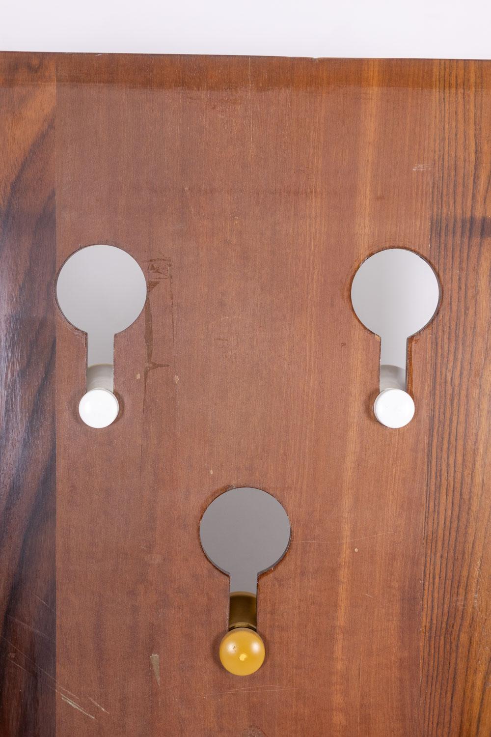 Carlo di Carli. Appendiabiti in legno di palissandro. 1960s. in vendita 6
