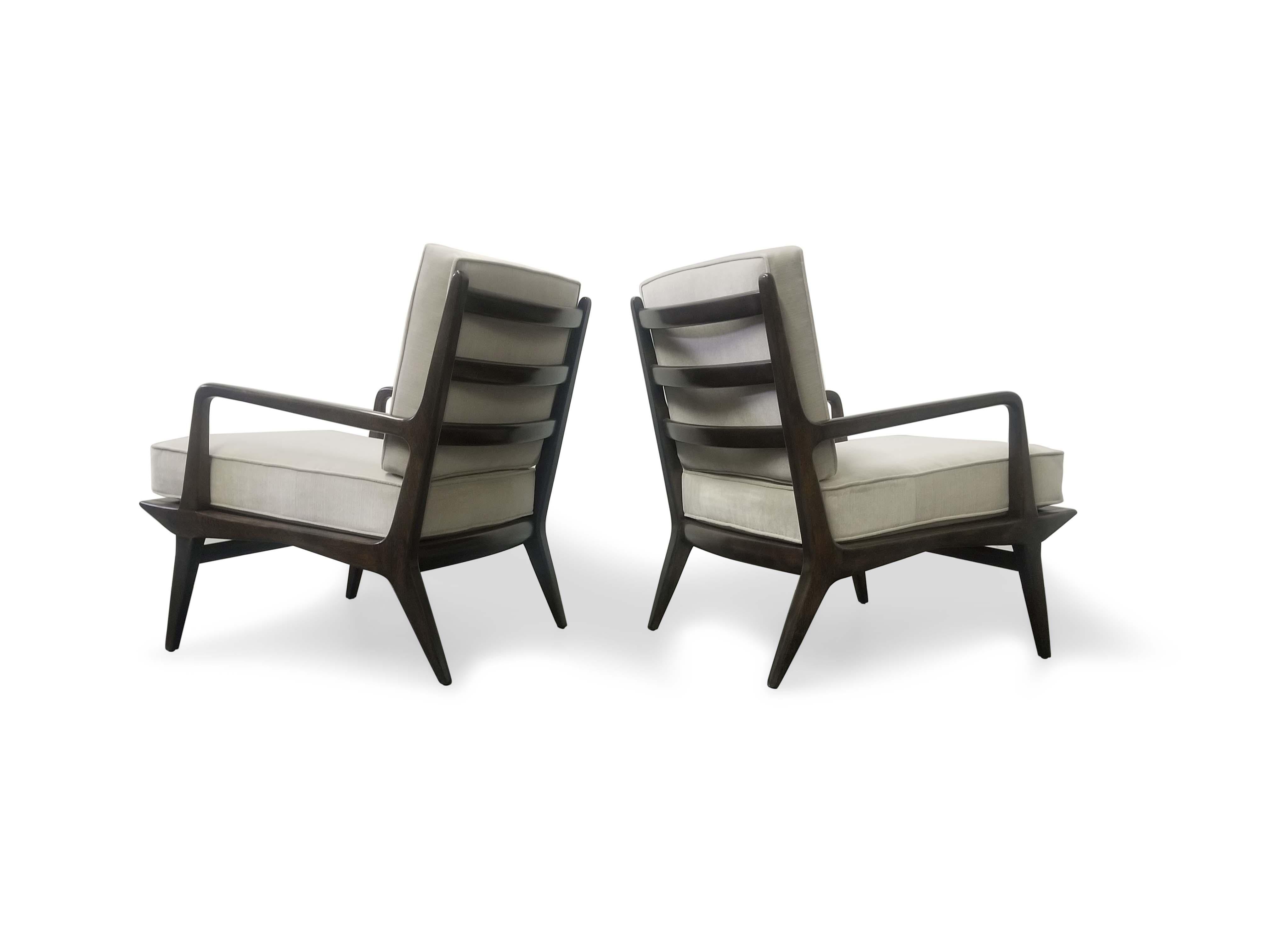 Mid-Century Modern Carlo di Carli for M. Singer & Sons Lounge Chairs