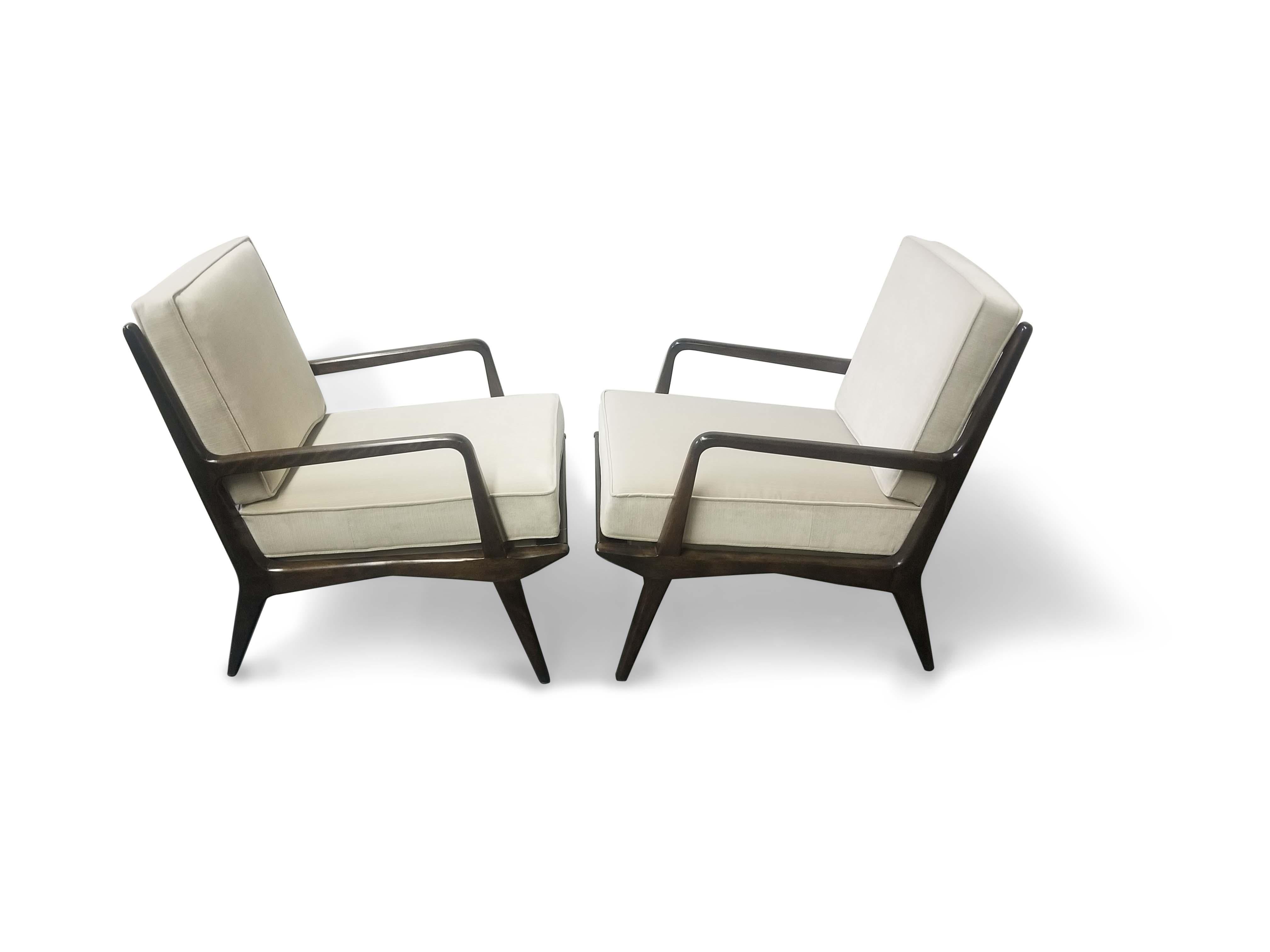 20th Century Carlo di Carli for M. Singer & Sons Lounge Chairs