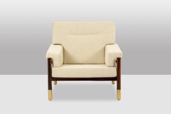 Carlo di Carli. Pair of “Sella” armchairs in rosewood. 1960s.