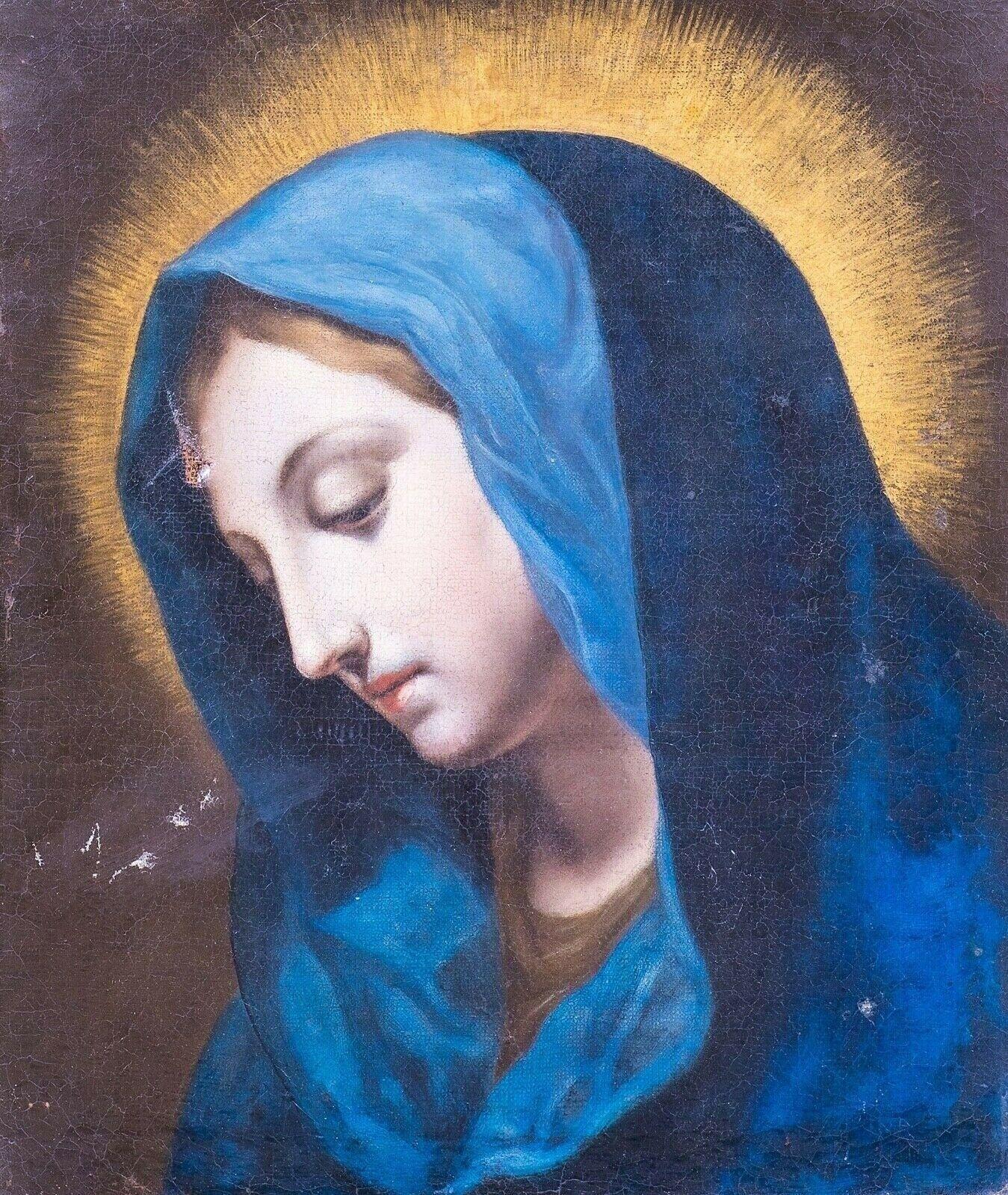 Madonna, 16th Century - Painting by Carlo DOLCI 
