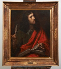 Fine 17th Century Florentine Baroque Old Master Oil Painting St. John Evangelist