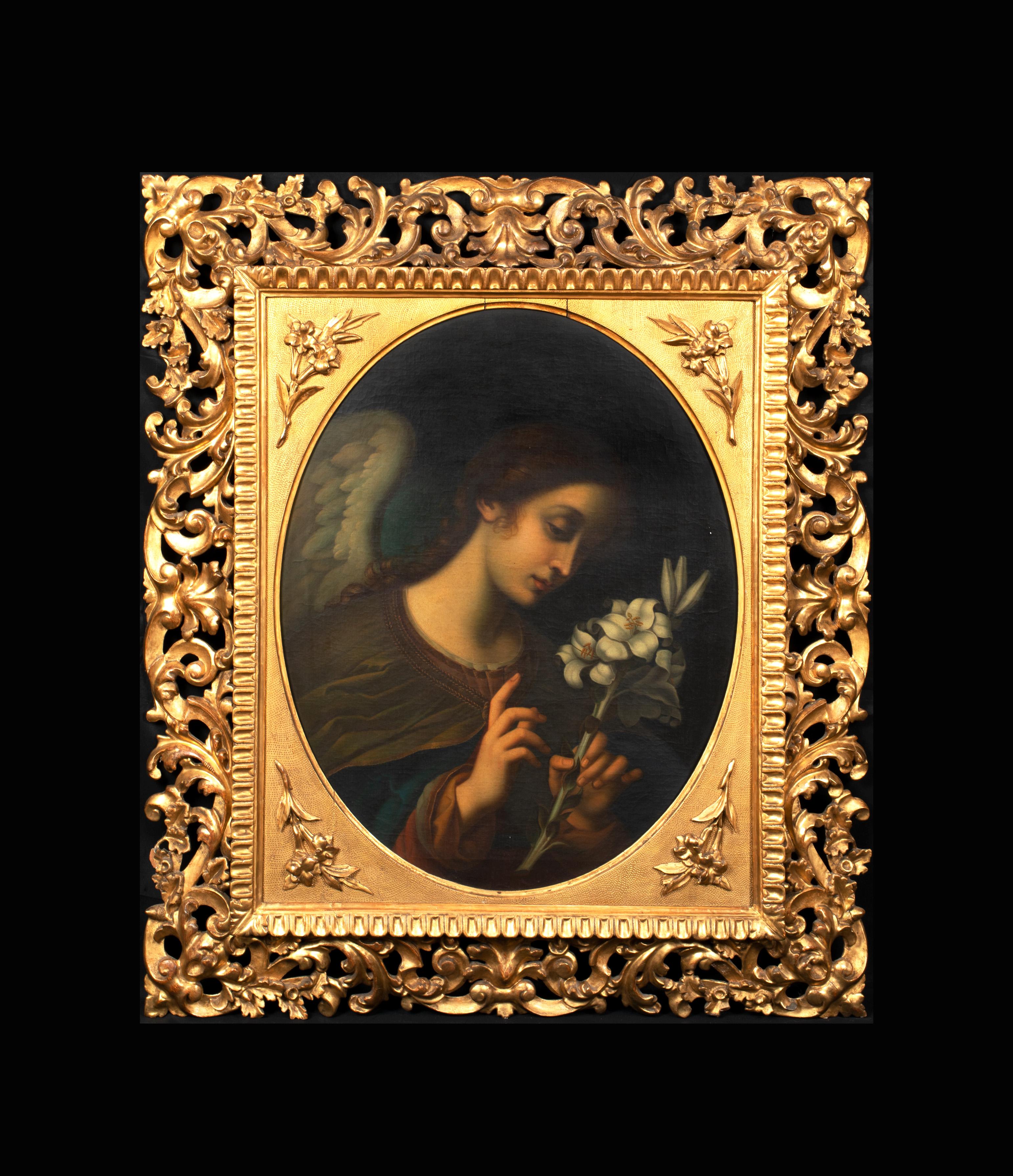 The Angel of the Annunciation - Painting by Carlo Dolci
