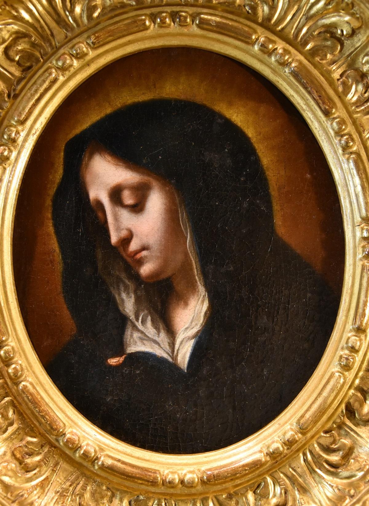 Mater Dolorosa Madonna Maria Dolci Siglo XVII / XVIII Pintura Óleo sobre tabla Antiguo maestro - Painting Antiguos maestros de Carlo Dolci (firenze 1616 - 1686) 