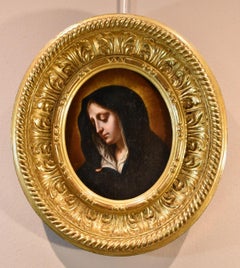 Mater Dolorosa Madonna Maria Dolci Siglo XVII / XVIII Pintura Óleo sobre tabla Antiguo maestro