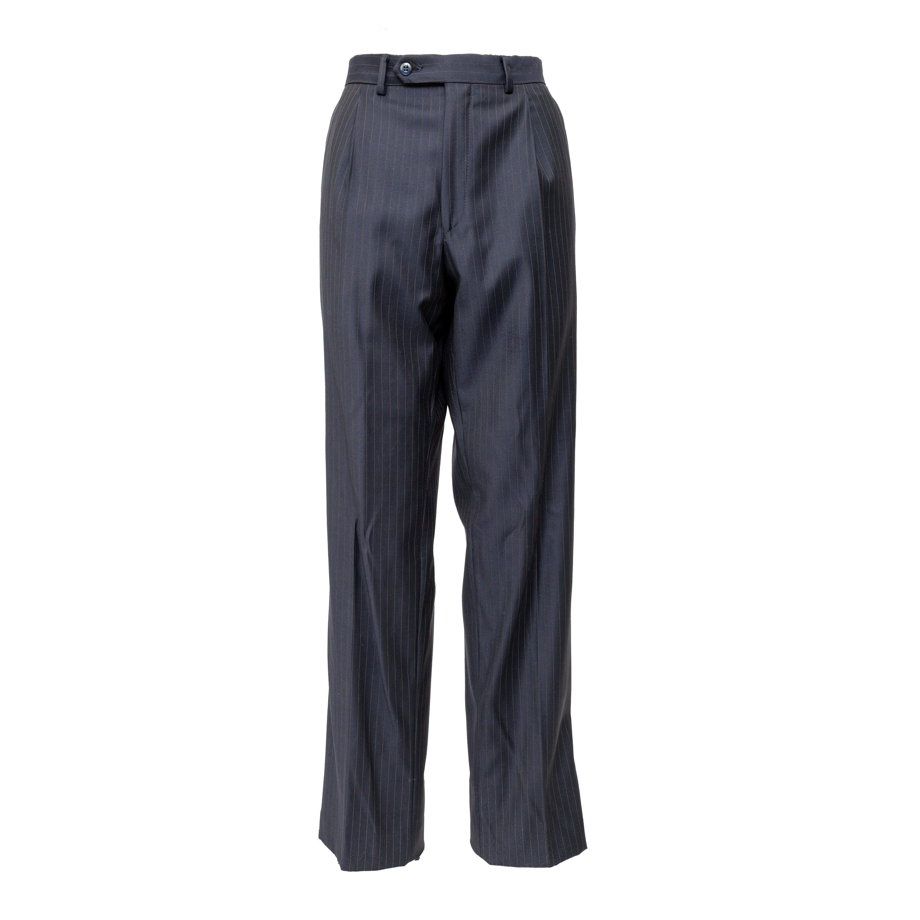 Black Carlo Dulbecco Classic Pinstripe Suit - '00s For Sale