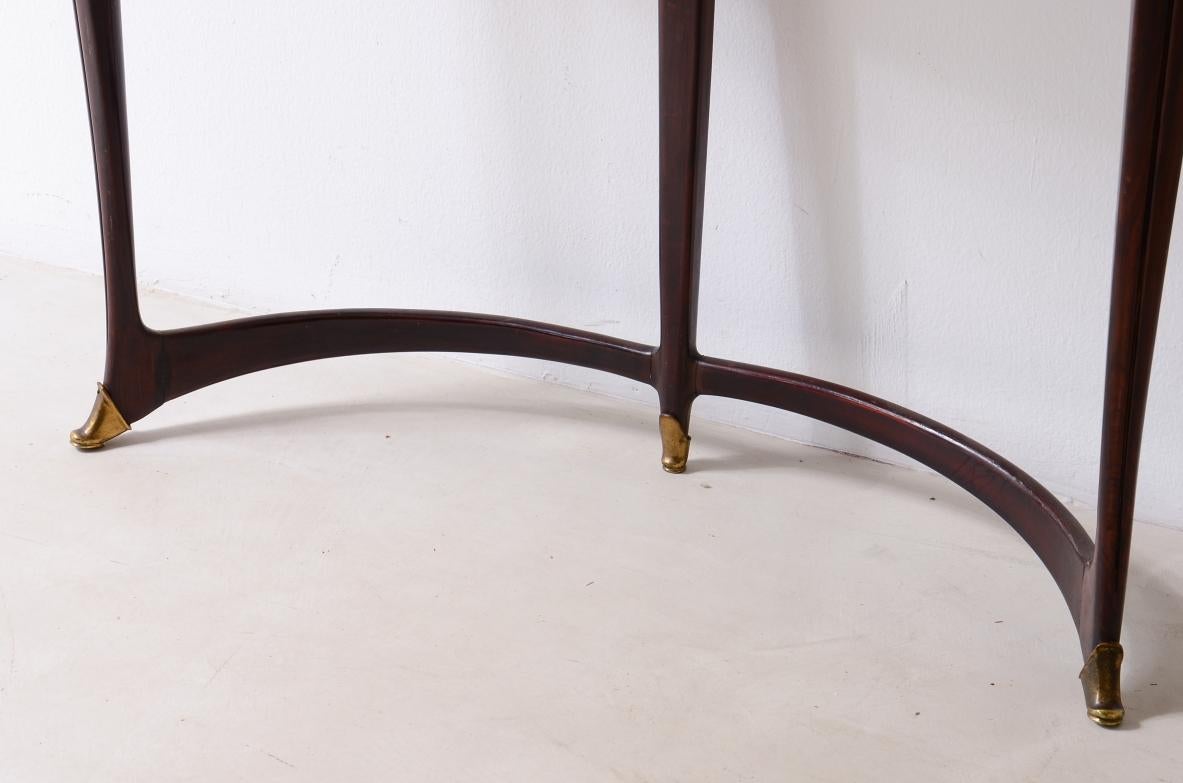 Mid-Century Modern Carlo Enrico Rava elegant wooden console table For Sale
