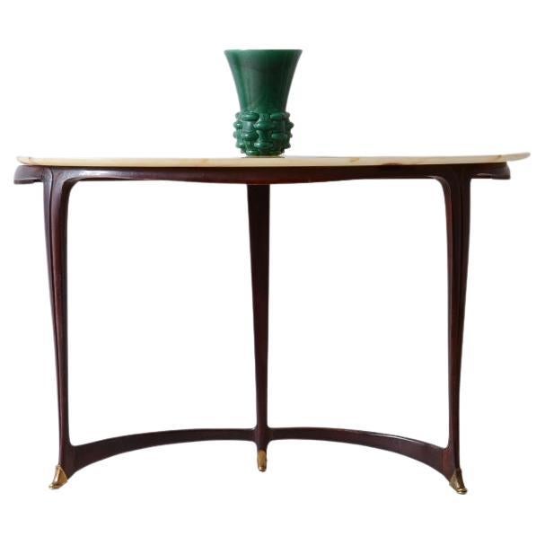 Carlo Enrico Rava elegant wooden console table For Sale