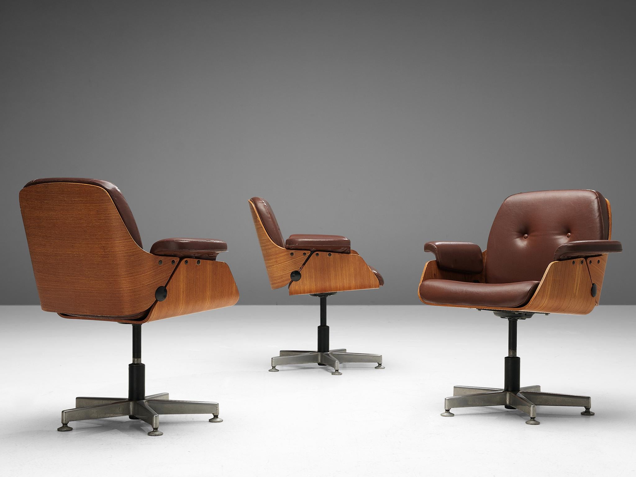 Late 20th Century Carlo Fongaro Conference Chairs