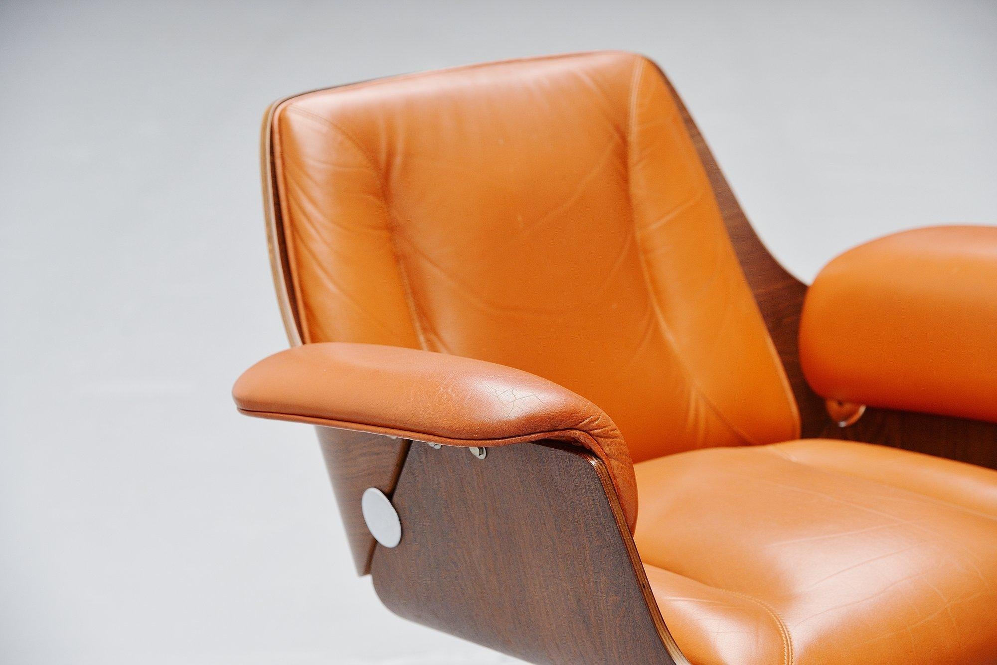 Carlo Fongaro Probjeto Office Chairs, Brazil, 1975 In Excellent Condition In Roosendaal, Noord Brabant