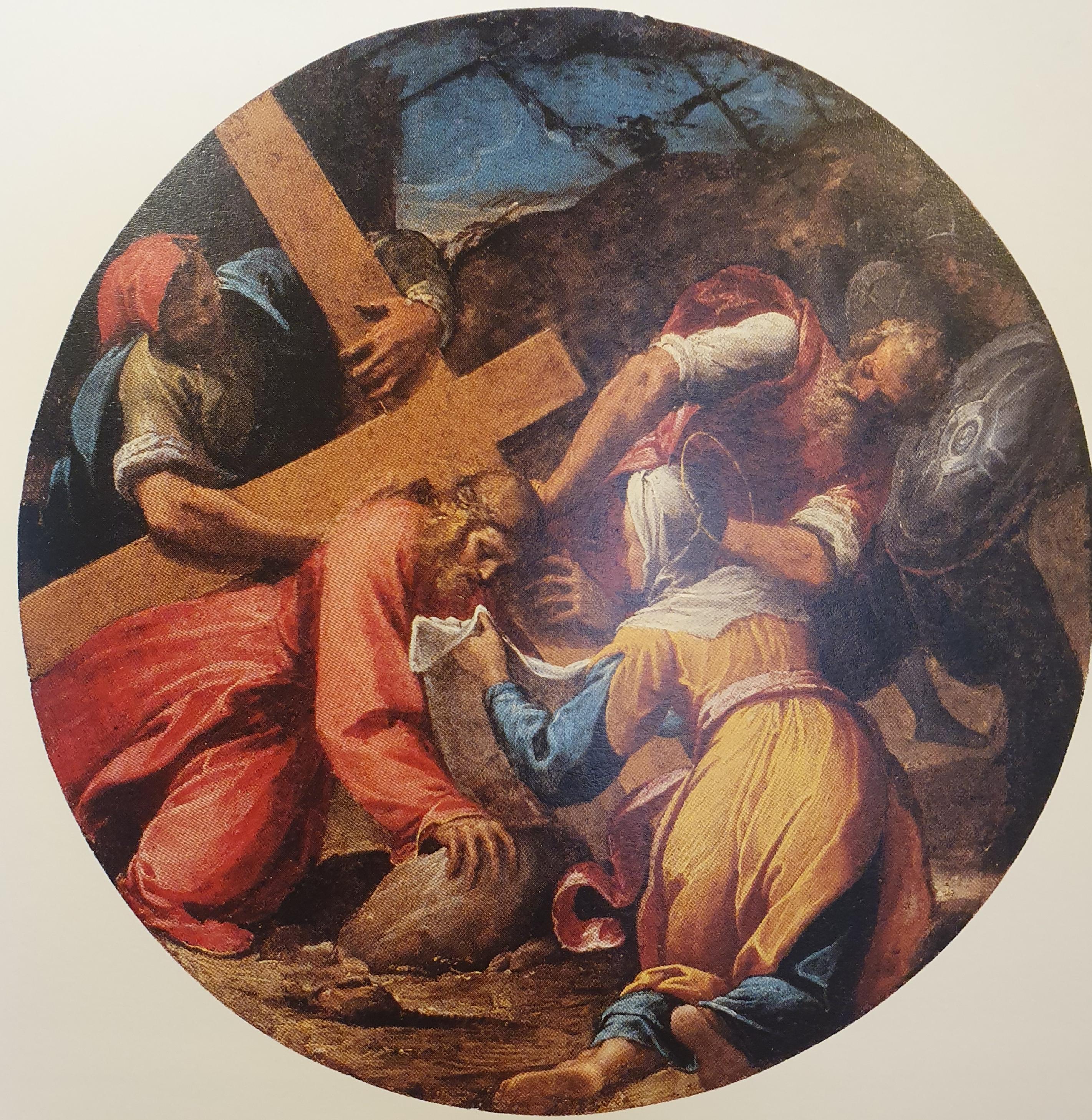 Cristo che cade sulla via del Calvario, dipinto di Carlo Francesco Nuvolone in vendita 12