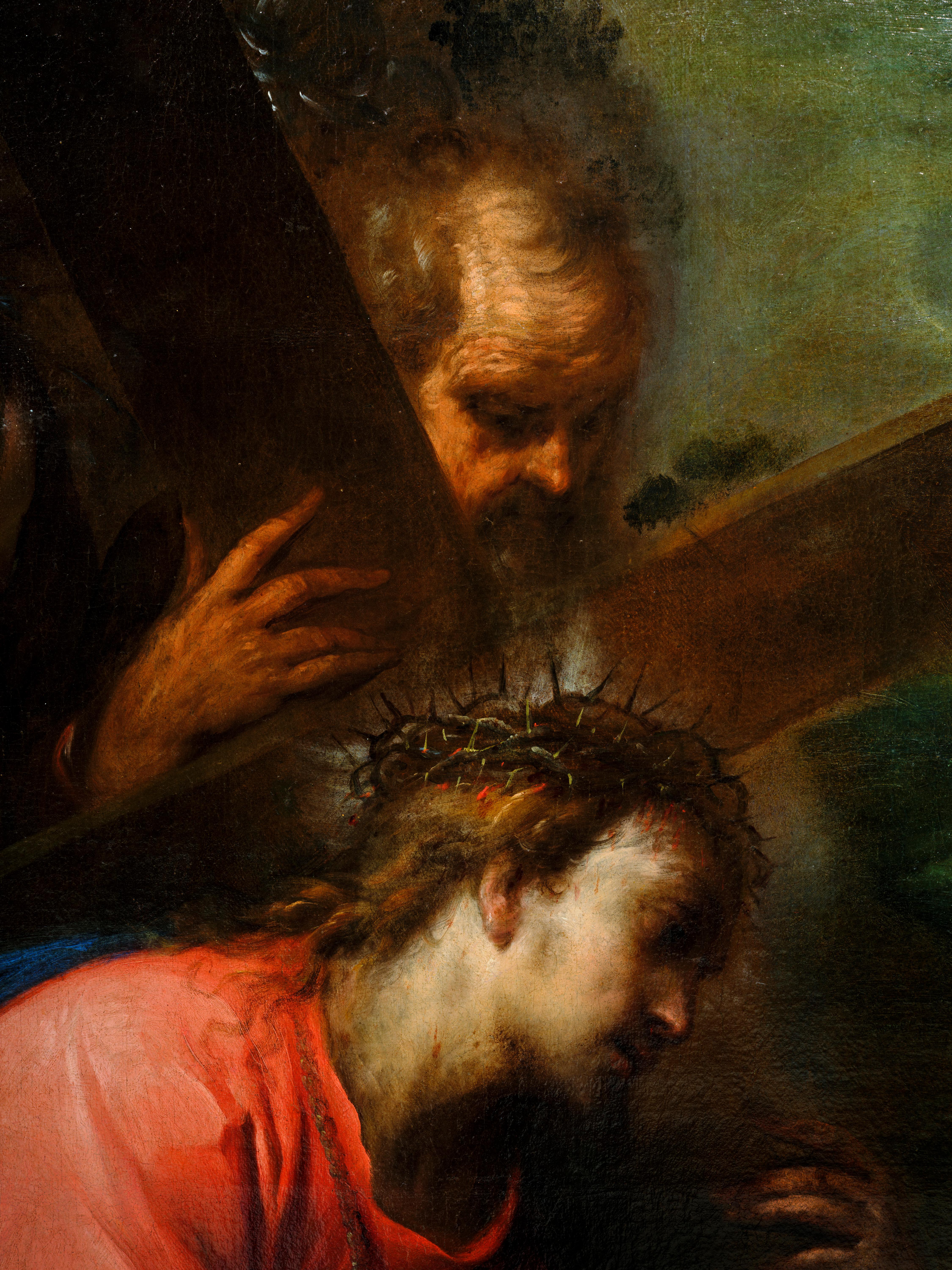 Cristo che cade sulla via del Calvario, dipinto di Carlo Francesco Nuvolone in vendita 3