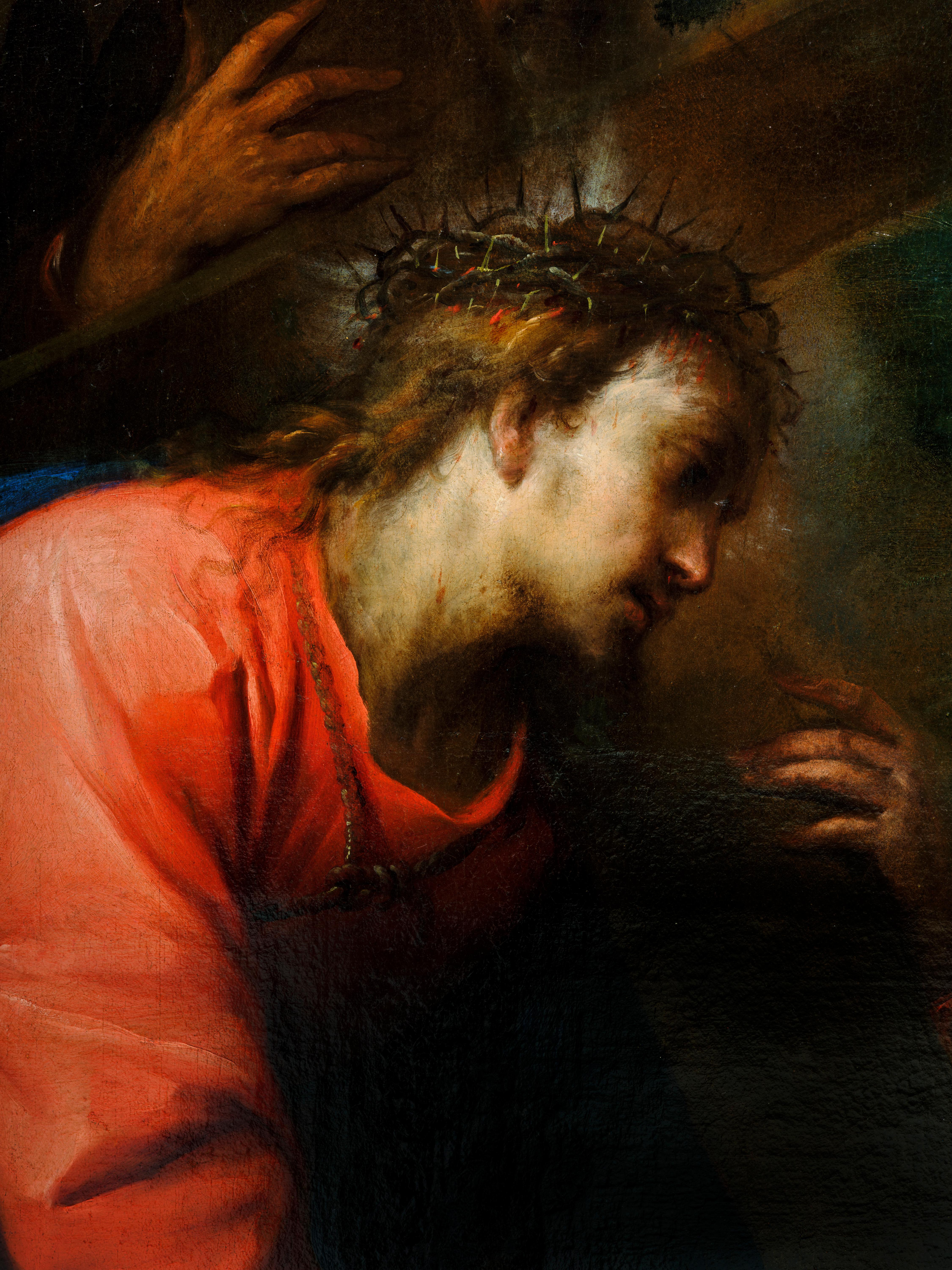 Cristo che cade sulla via del Calvario, dipinto di Carlo Francesco Nuvolone in vendita 4