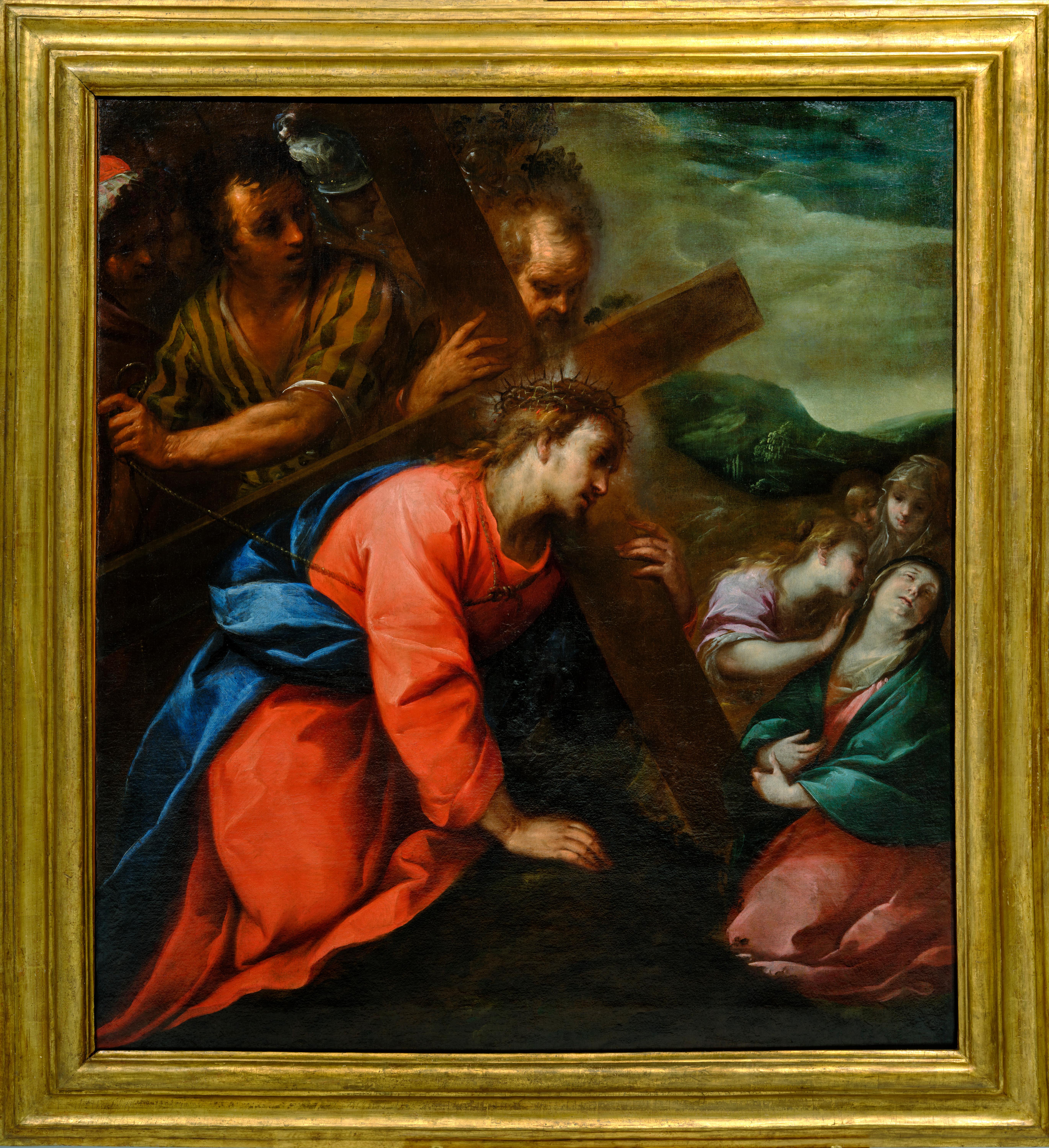 Cristo cayendo camino del Calvario, cuadro de Carlo Francesco Nuvolone