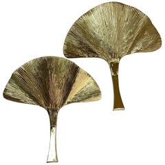 Carlo Giorgi Att Gold Ginkgo Wall Sconce’s