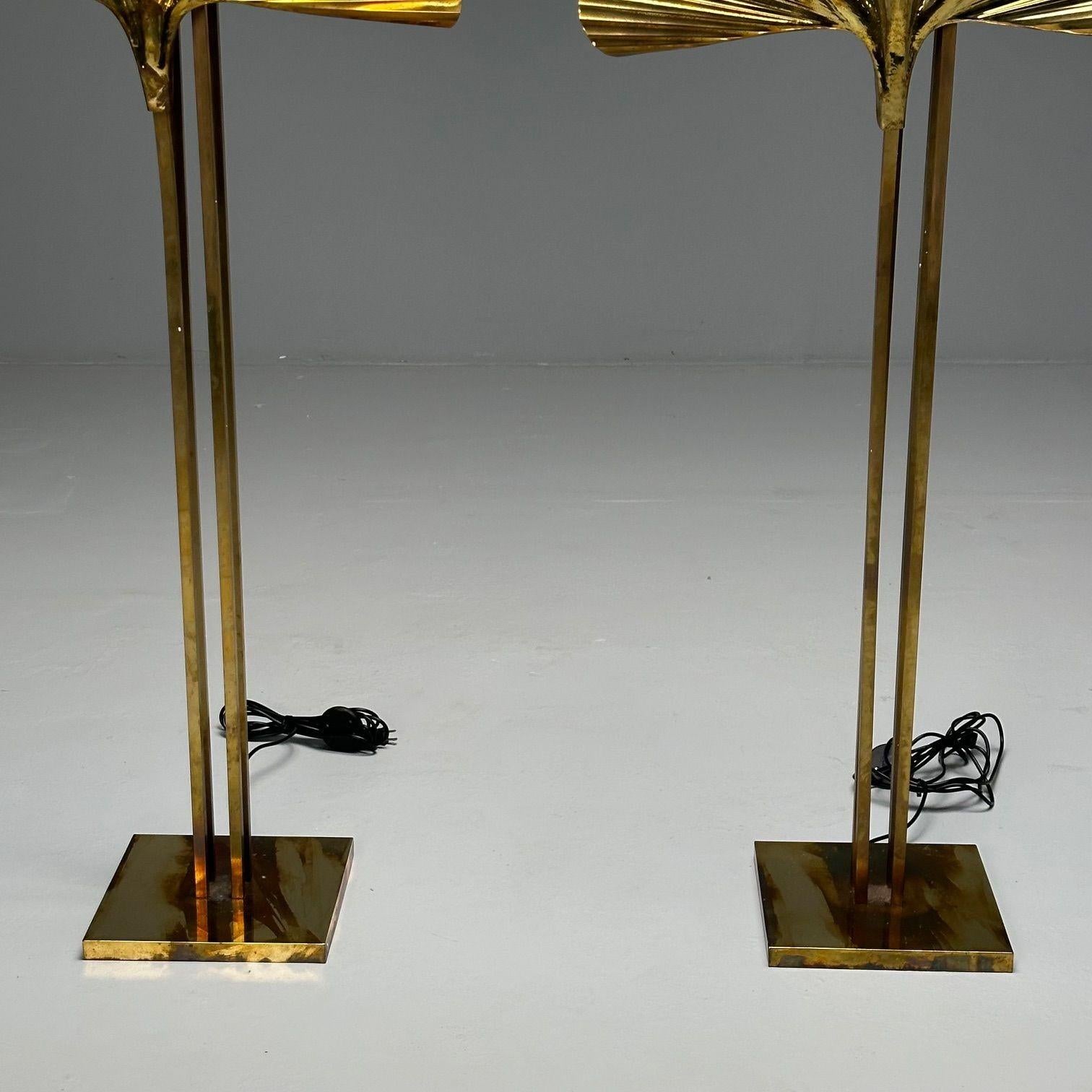Carlo Giorgi, Bottega Gadda, Italian Mid-Century Modern, Ginko Leaf Floor Lamps For Sale 6