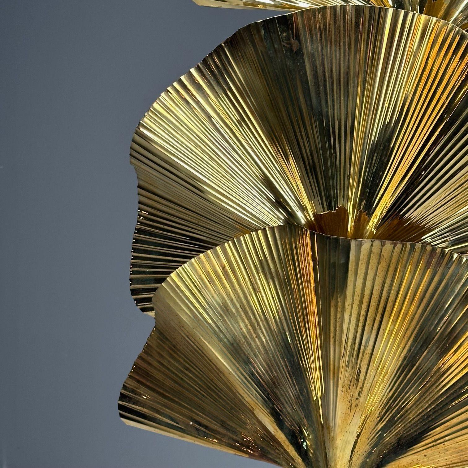 Carlo Giorgi, Bottega Gadda, Italian Mid-Century Modern, Ginko Leaf Floor Lamps For Sale 2