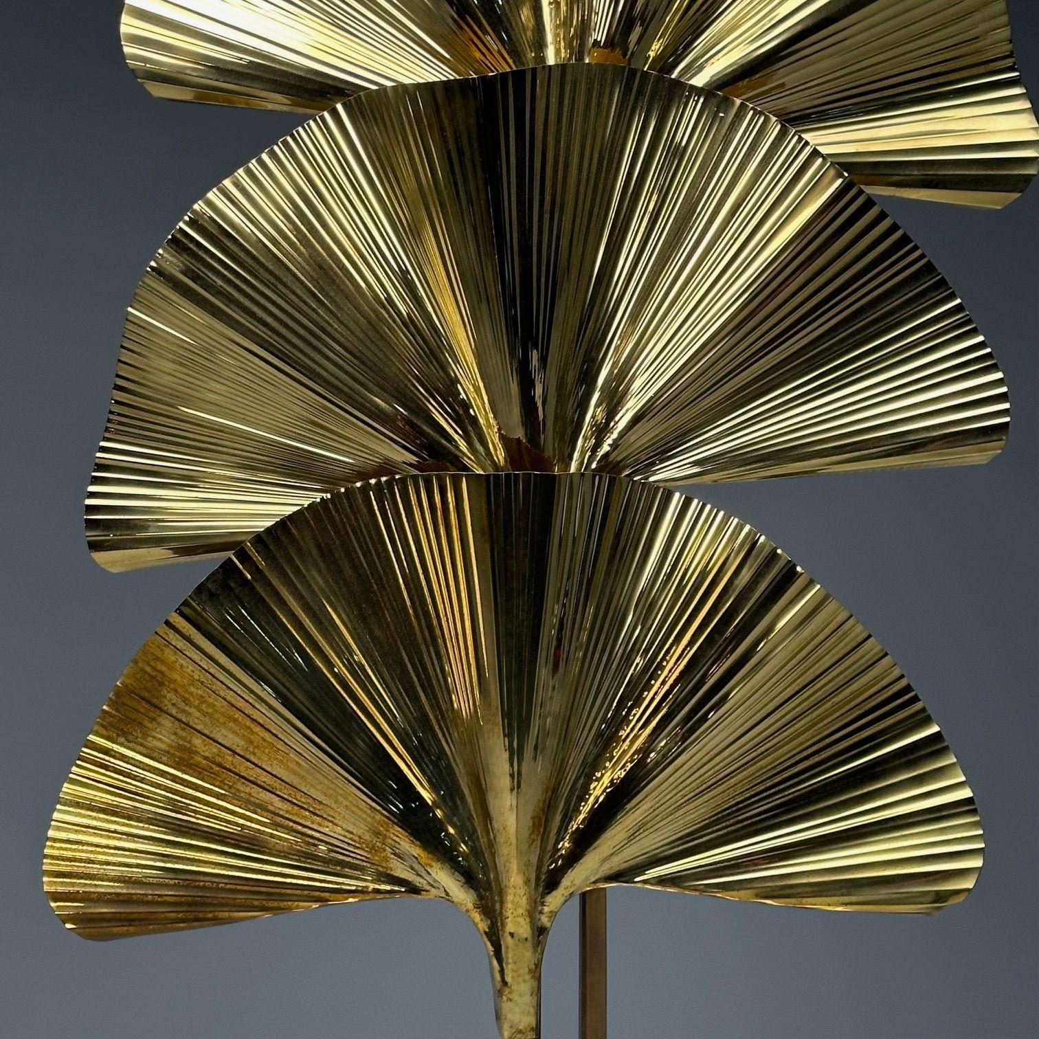 Carlo Giorgi, Bottega Gadda, Italian Mid-Century Modern, Ginko Leaf Floor Lamps For Sale 3