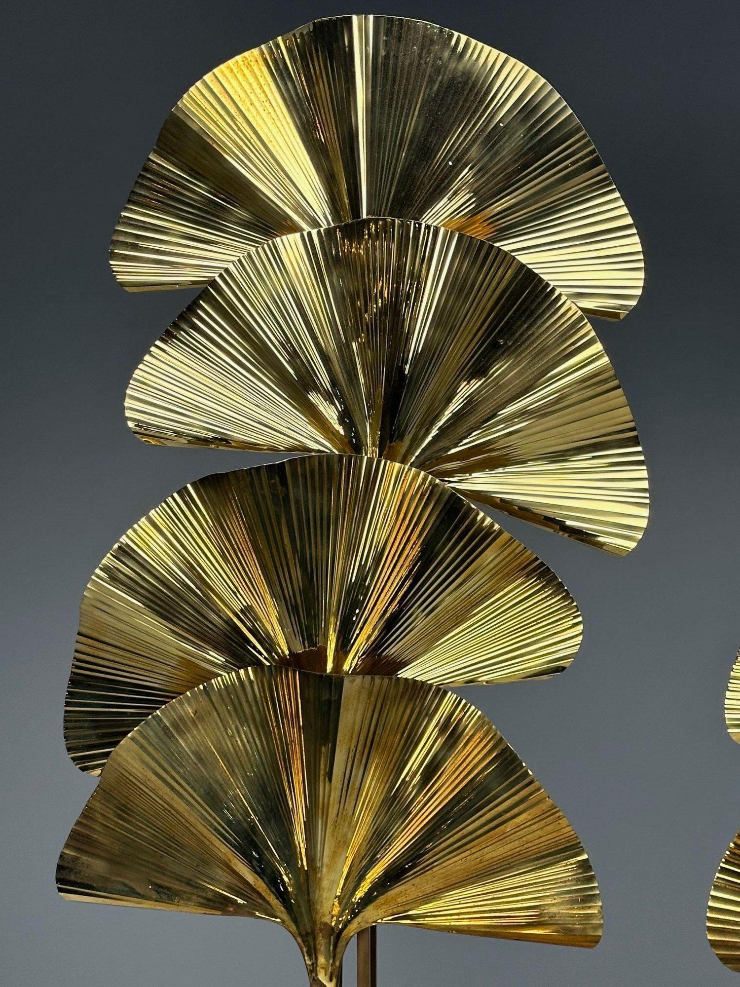 Carlo Giorgi, Bottega Gadda, Italian Mid-Century Modern, Ginko Leaf Floor Lamps For Sale 4