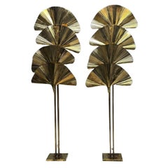 Carlo Giorgi, Bottega Gadda, Italian Mid-Century Modern, Ginko Leaf Floor Lamps
