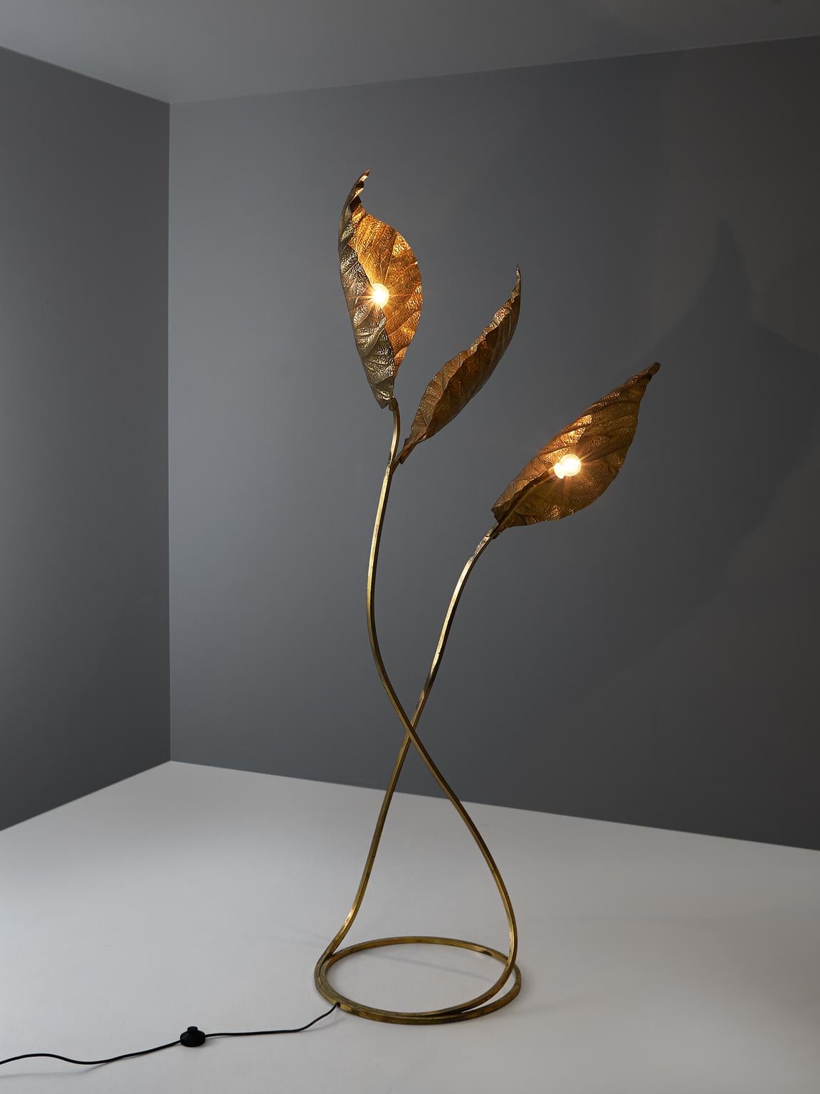Mid-Century Modern Carlo Giorgi Brass 'Rabarbaro' Floor Lamp