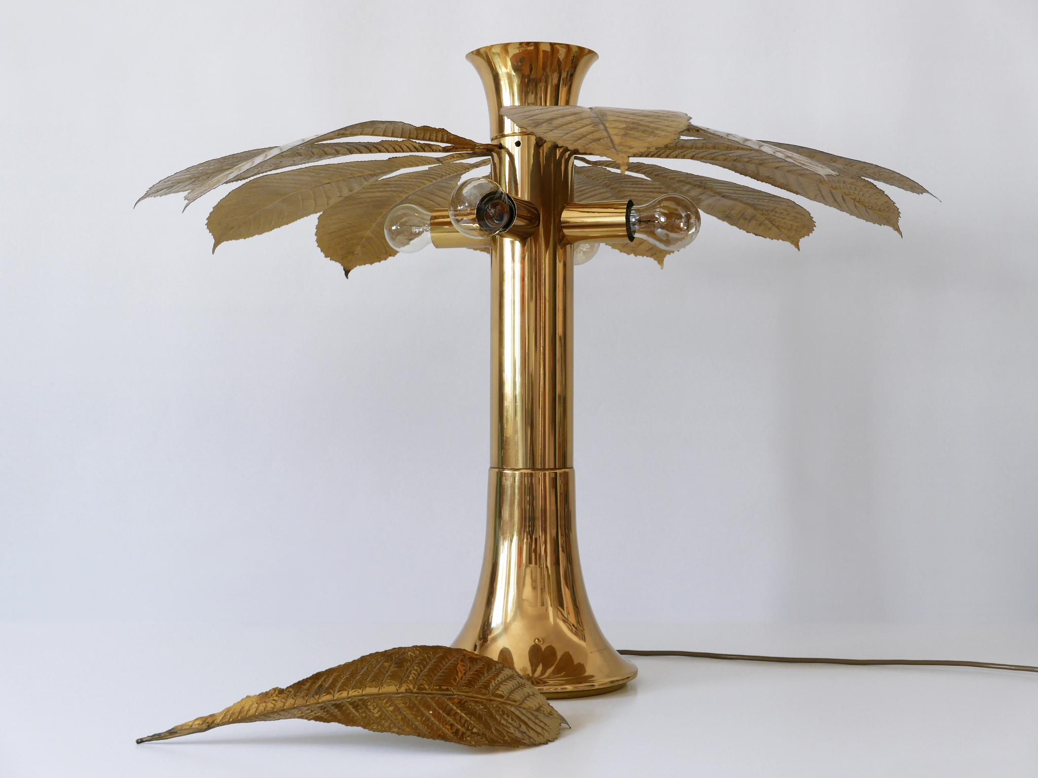 Amazing Carlo Giorgi Brass Table Lamp “Ippocastano” for Bottega Gadda 1970s For Sale 4
