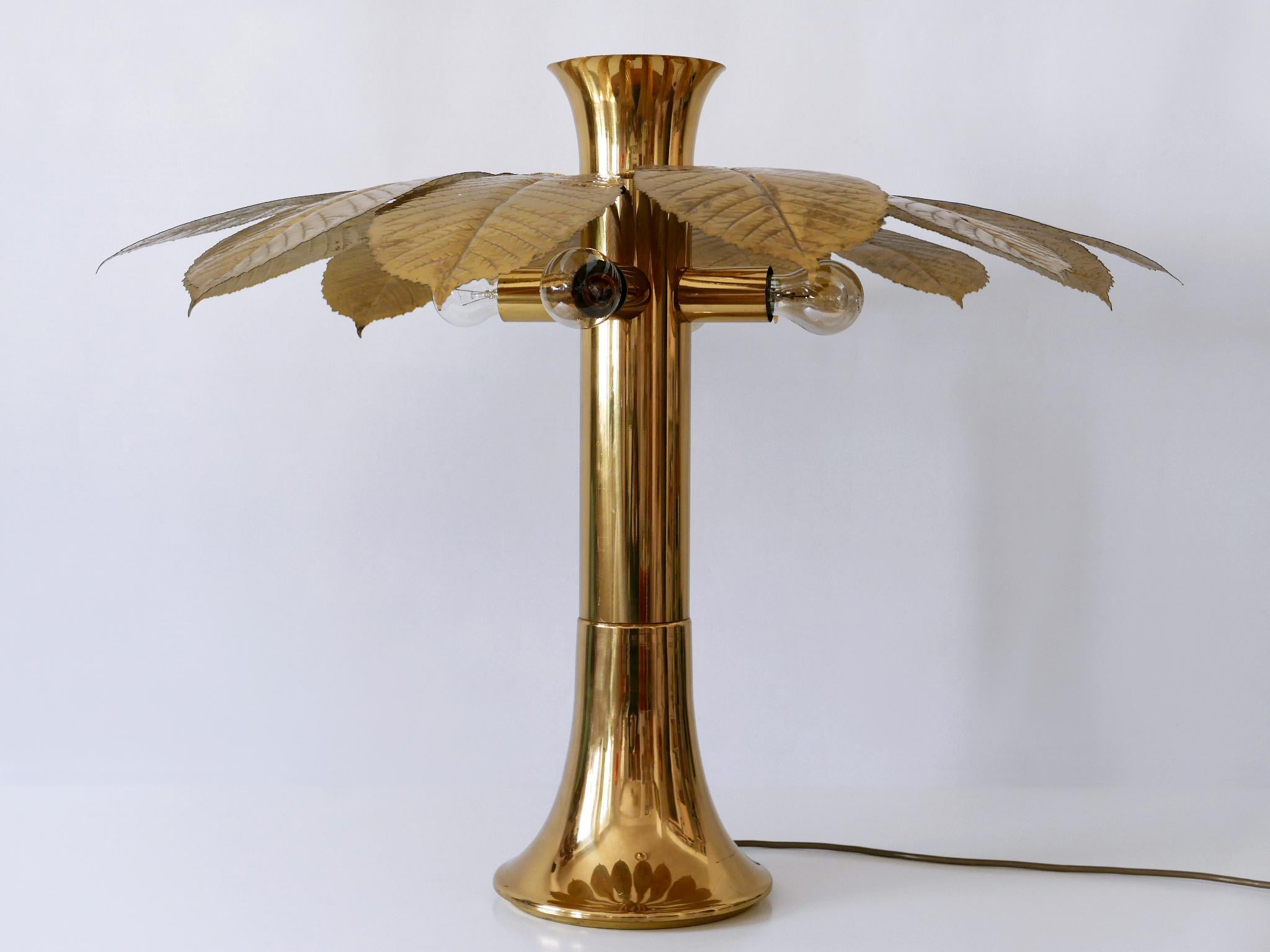 Metal Amazing Carlo Giorgi Brass Table Lamp “Ippocastano” for Bottega Gadda 1970s For Sale