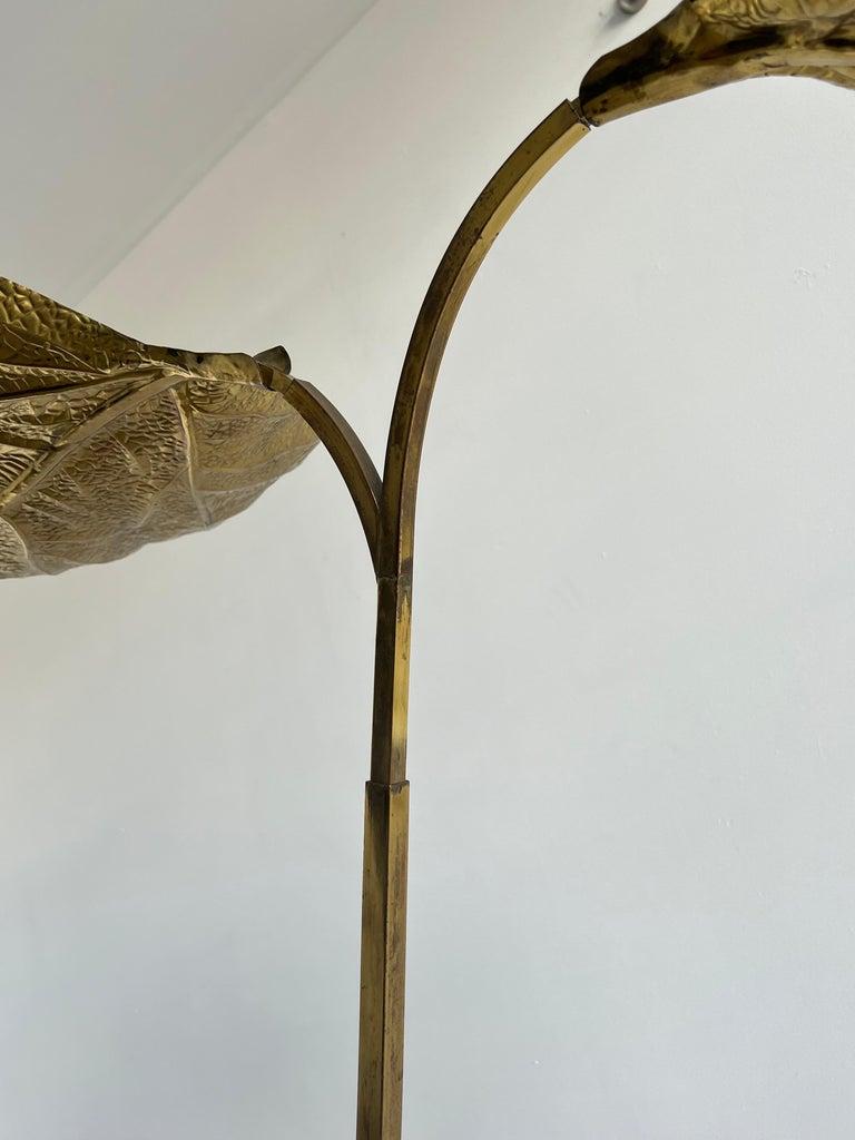 Mid-Century Modern Carlo Giorgi for Bottega Gadda Rabarbaro Three Leaf Floor Lamp