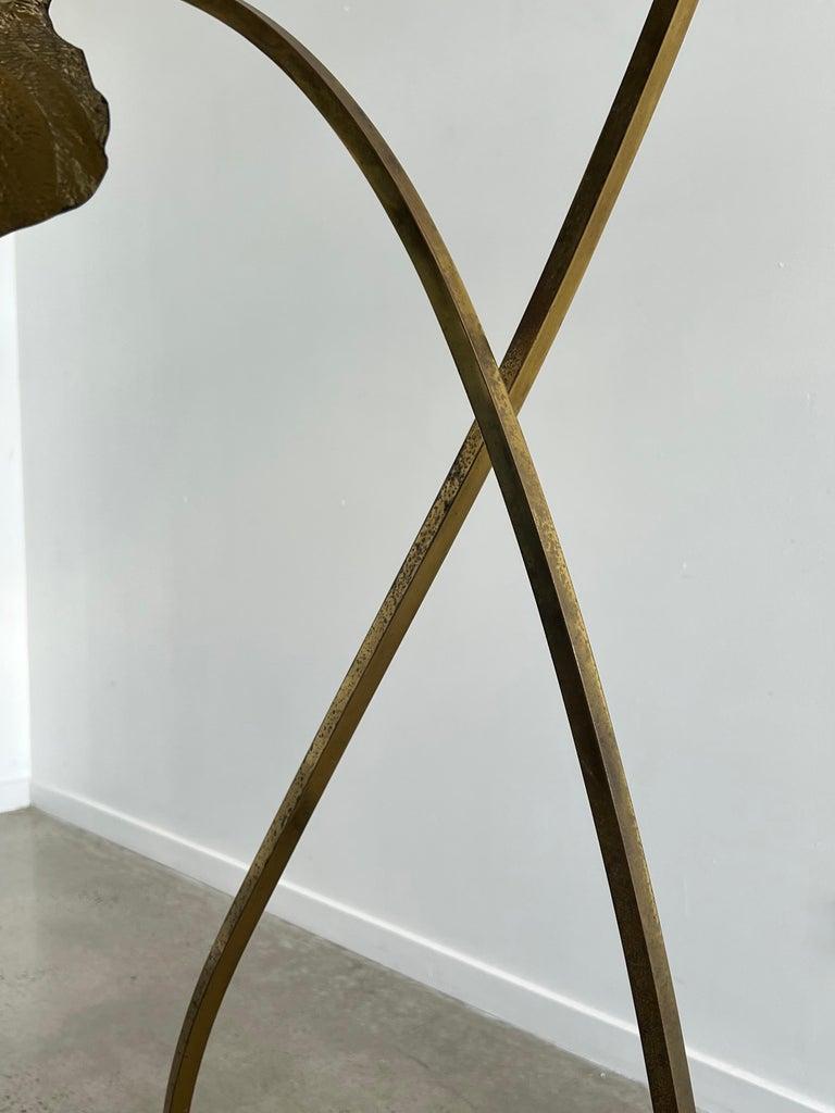Late 20th Century Carlo Giorgi for Bottega Gadda Rabarbaro Three Leaf Floor Lamp