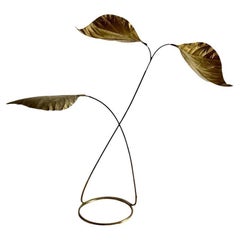 Lampadaire à trois feuilles Carlo Giorgi pour Bottega Gadda Rabarbaro