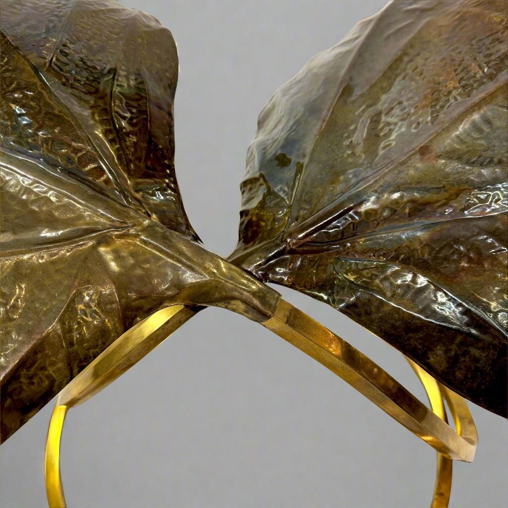 Modern Carlo Giorgi for Bottega Gadda 'Rabarbaro' Two-Leaf Table Lamp For Sale