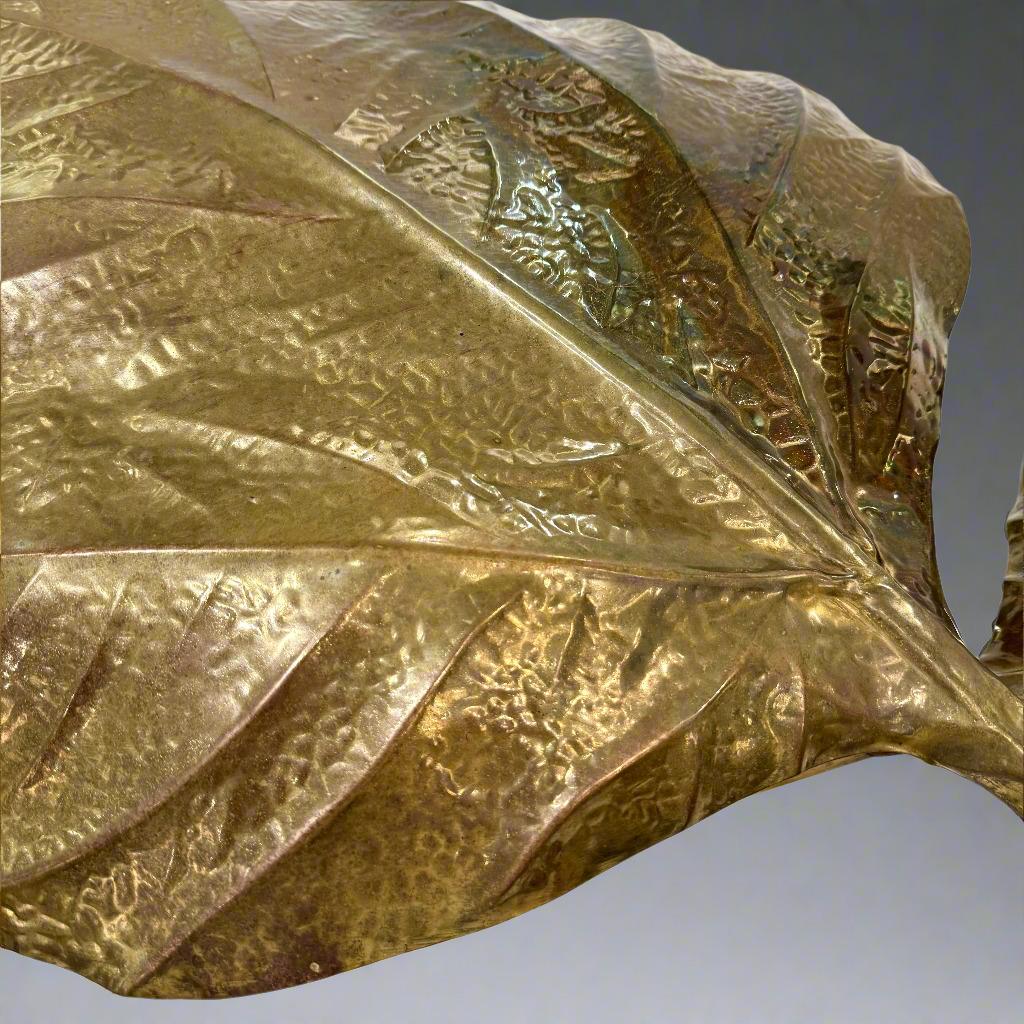 Late 20th Century Carlo Giorgi for Bottega Gadda 'Rabarbaro' Two-Leaf Table Lamp For Sale