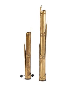 Carlo Giorgi, Set di lampade da terra "Canna Di Bambù", Bottega Gadda, Italia, 1970
