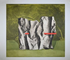 Untitled-Rocks - Original Etching by Carlo Guarienti - 1970s