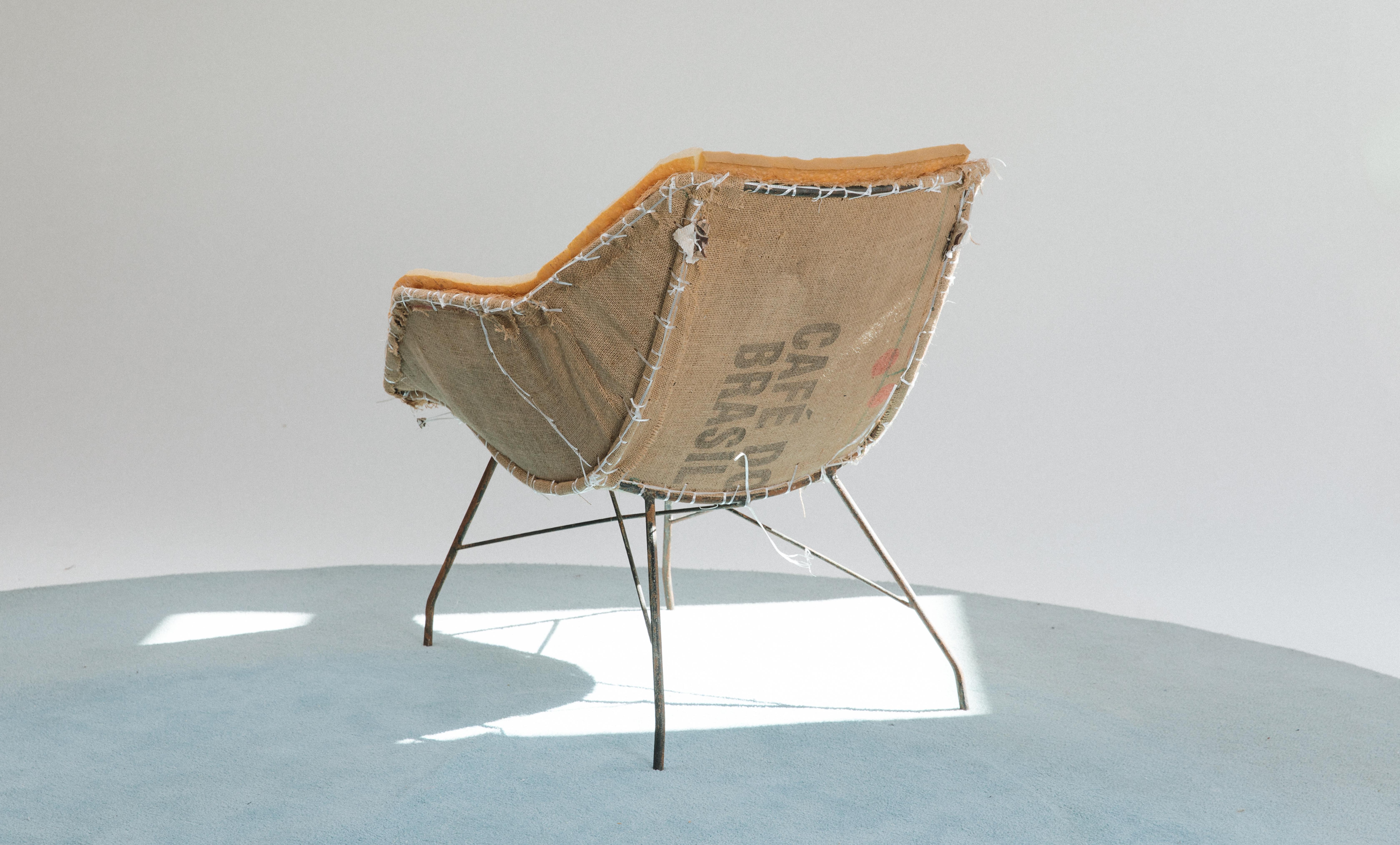 Mid-Century Modern Carlo Hauner and Martin Eisler for Forma Lounge Chair, 1950's For Sale