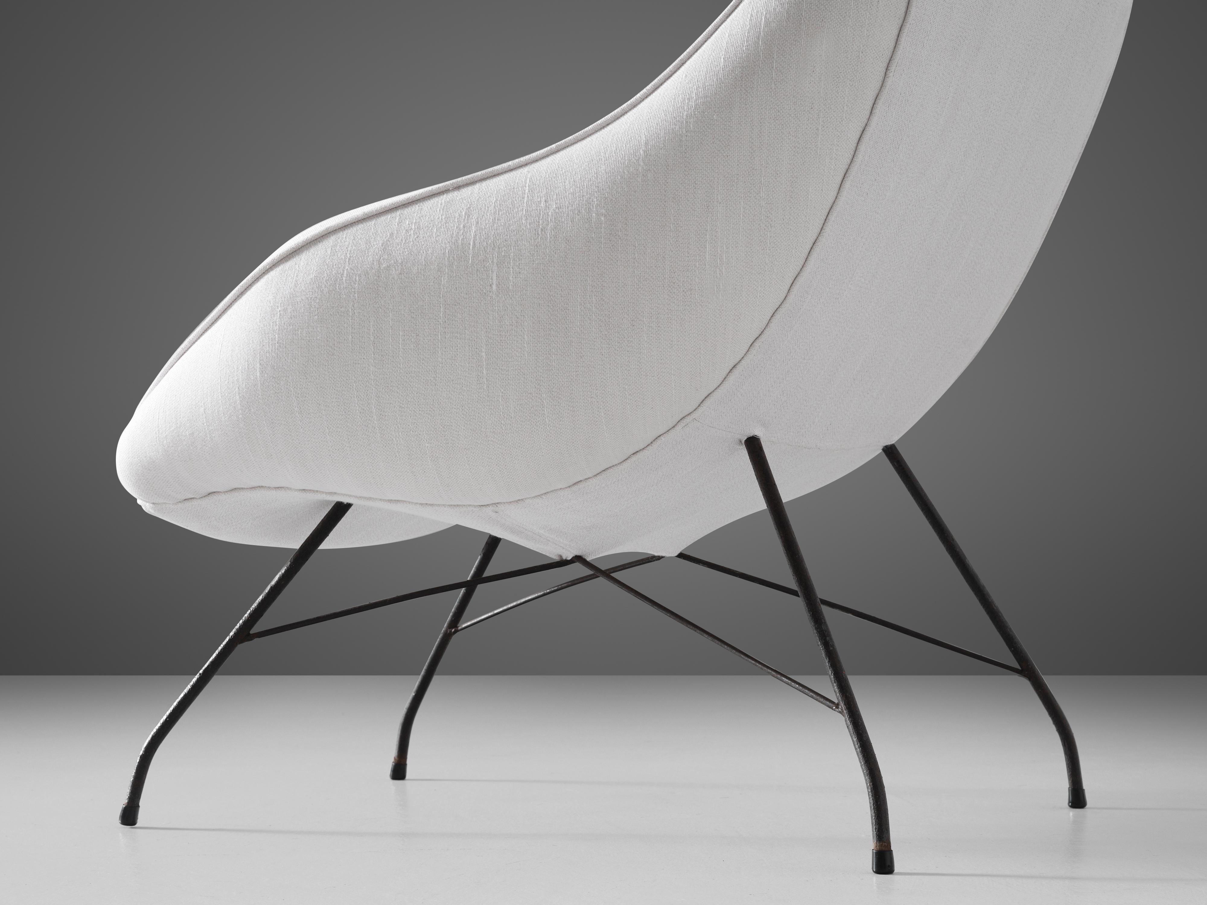Mid-Century Modern Carlo Hauner and Martin Eisler for Forma Reuphostered Lounge Chairs 