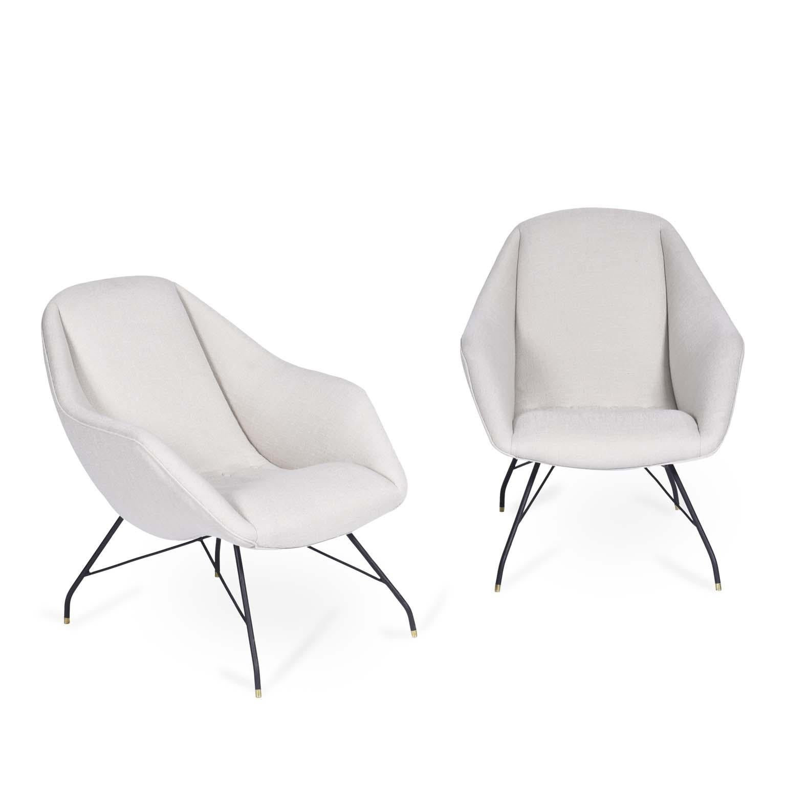 Brésilien Fauteuil brésilien du milieu du siècle dernier de Carlo Hauner et Martin Eisler, 1955 en vente