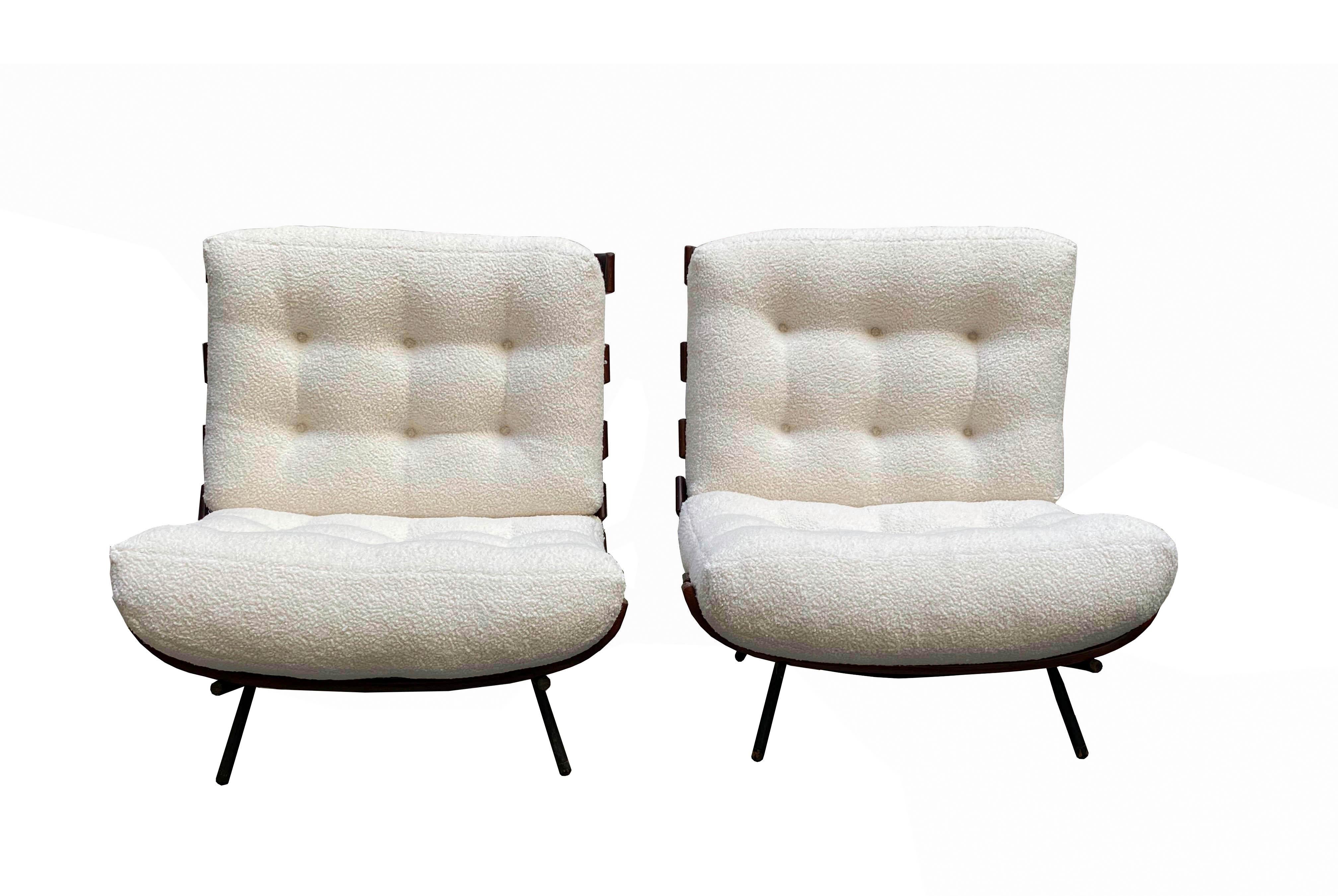 Carlo Hauner and Martin Eisler Pair of Costela Chairs, Brazil 1960s In Good Condition In Naples, IT
